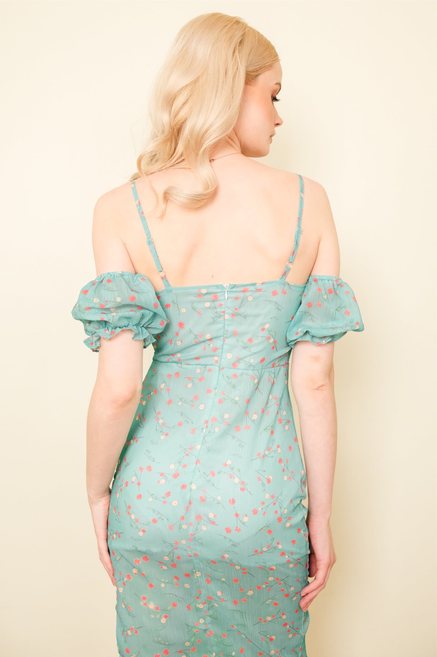 CLEO DRESS IN TEAL