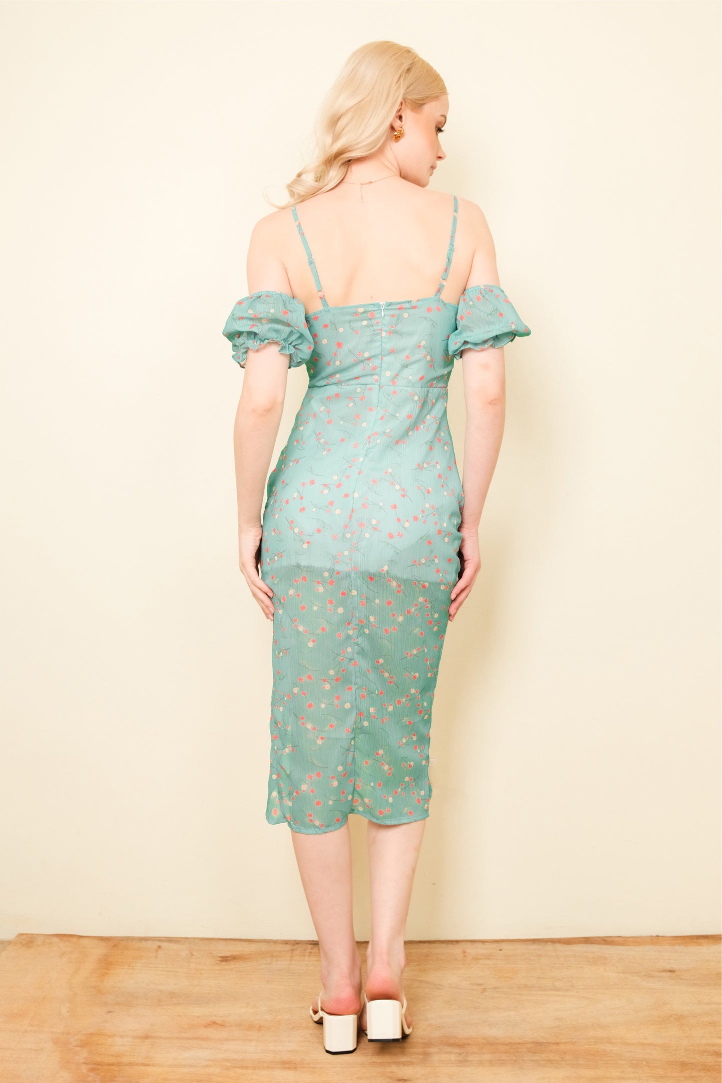 CLEO DRESS IN TEAL