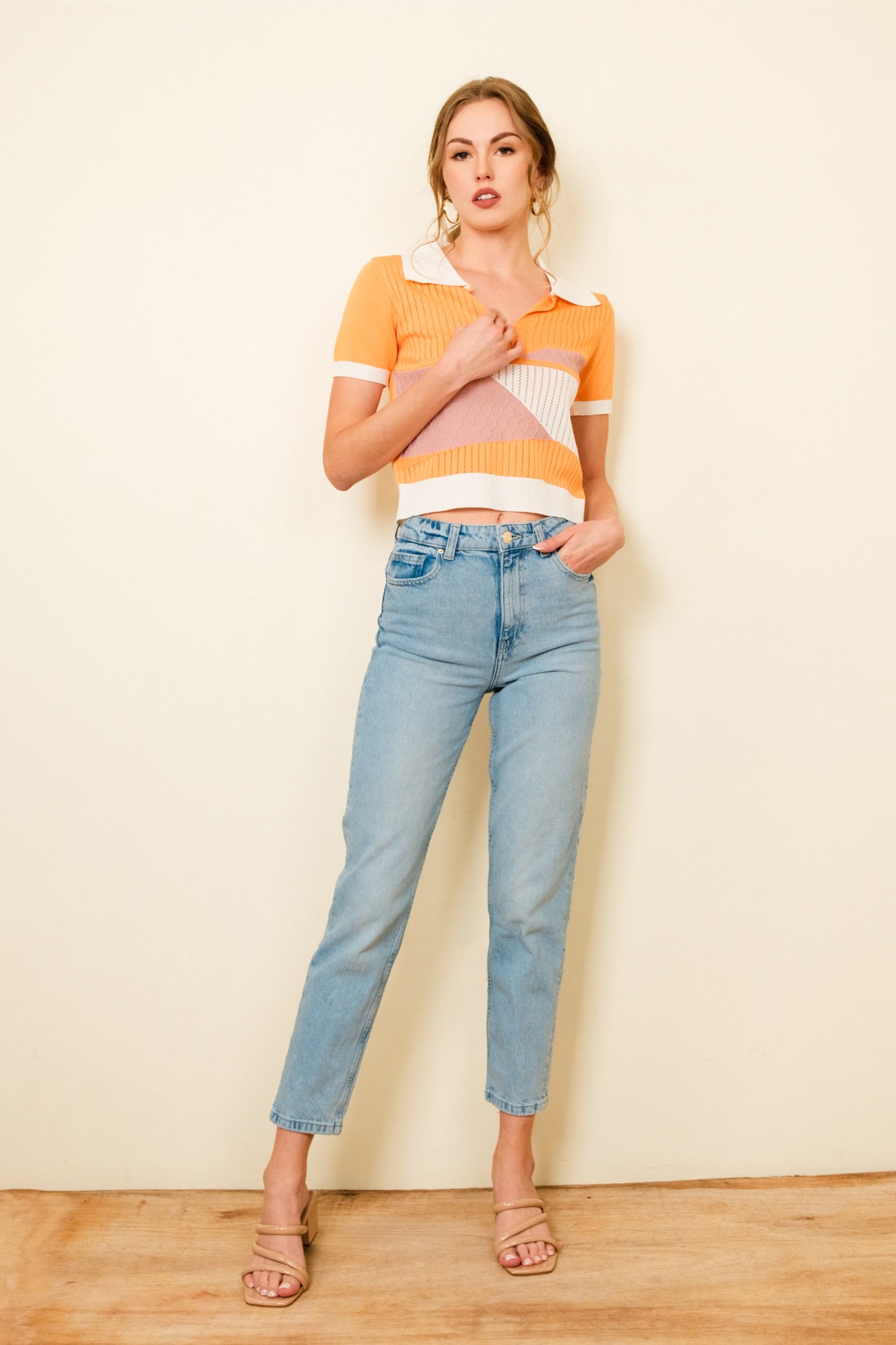MELLY TOP IN ORANGE