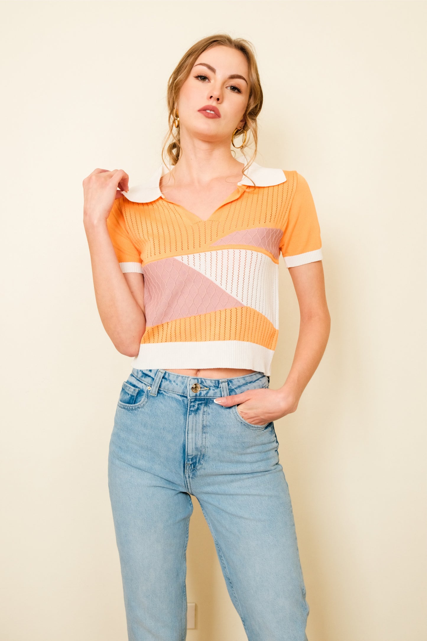 MELLY TOP IN ORANGE