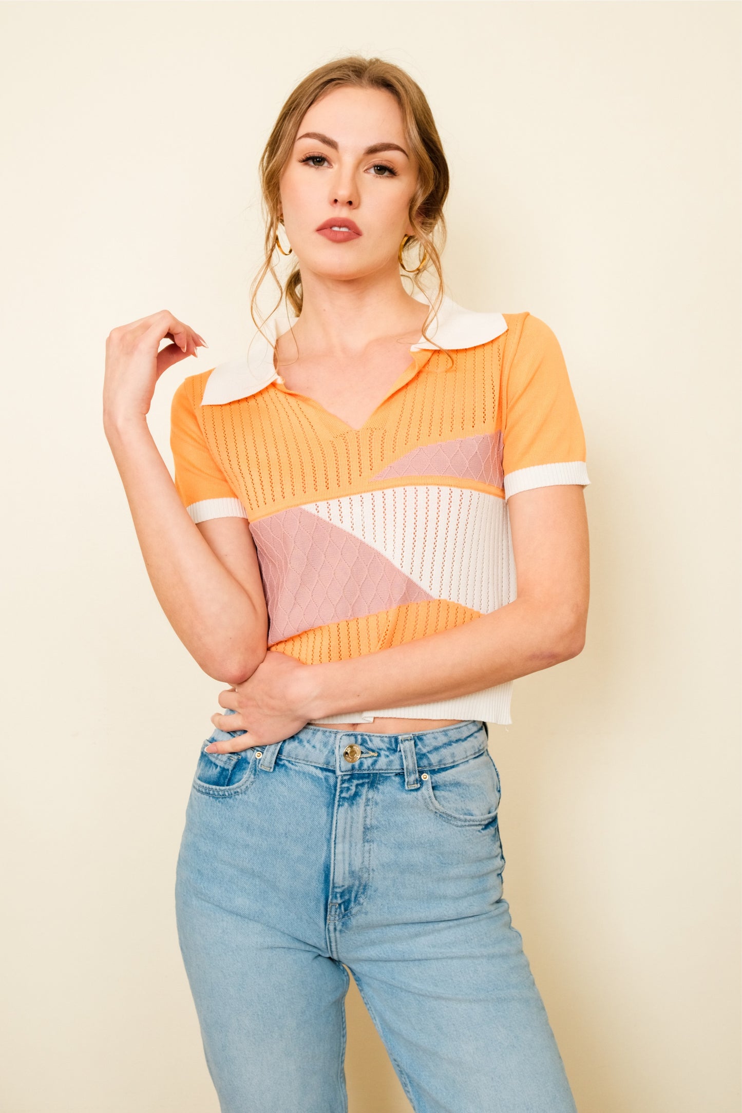 MELLY TOP IN ORANGE