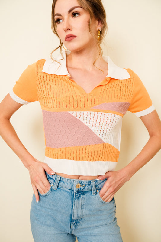 MELLY TOP IN ORANGE