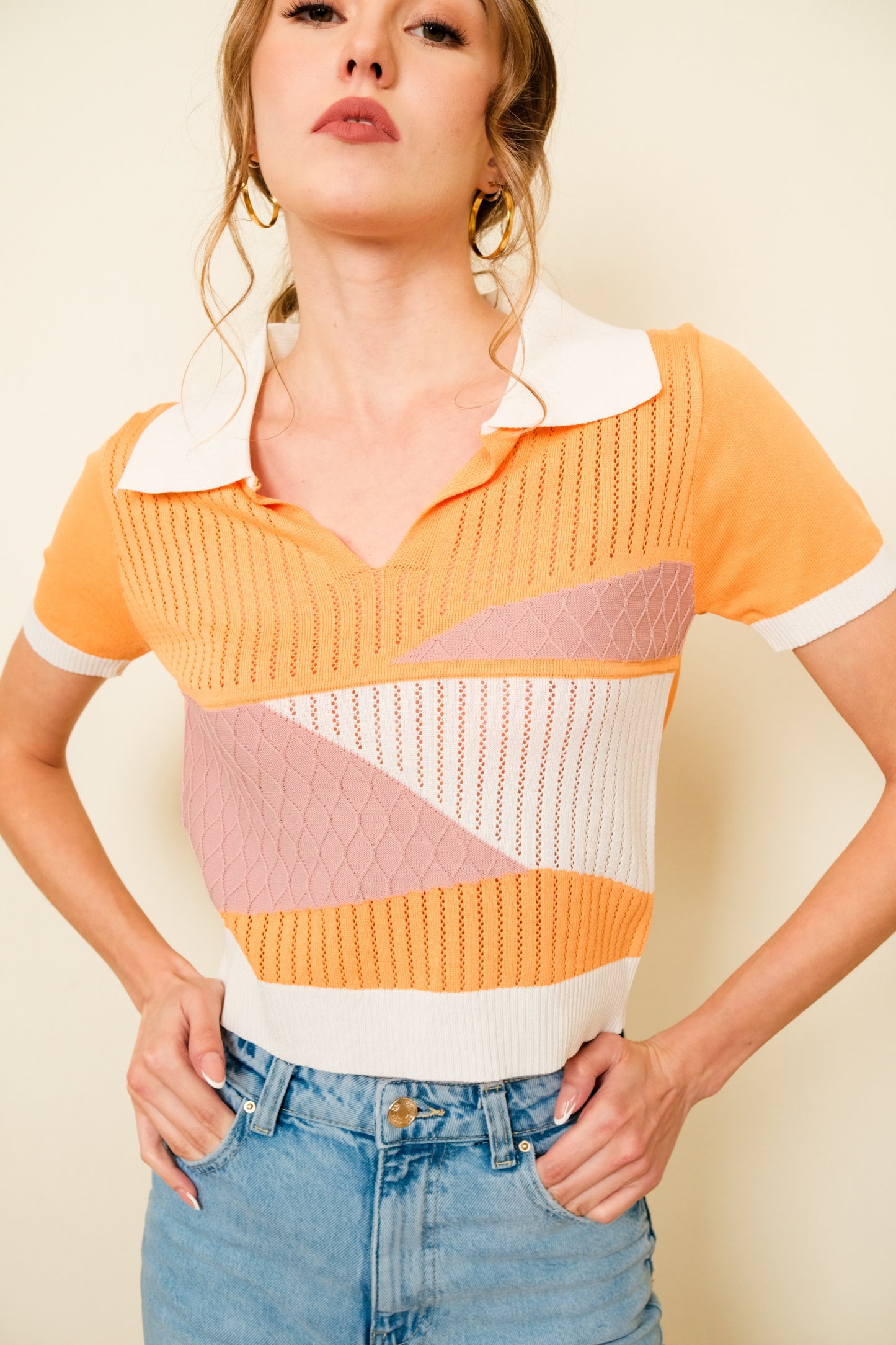 MELLY TOP IN ORANGE