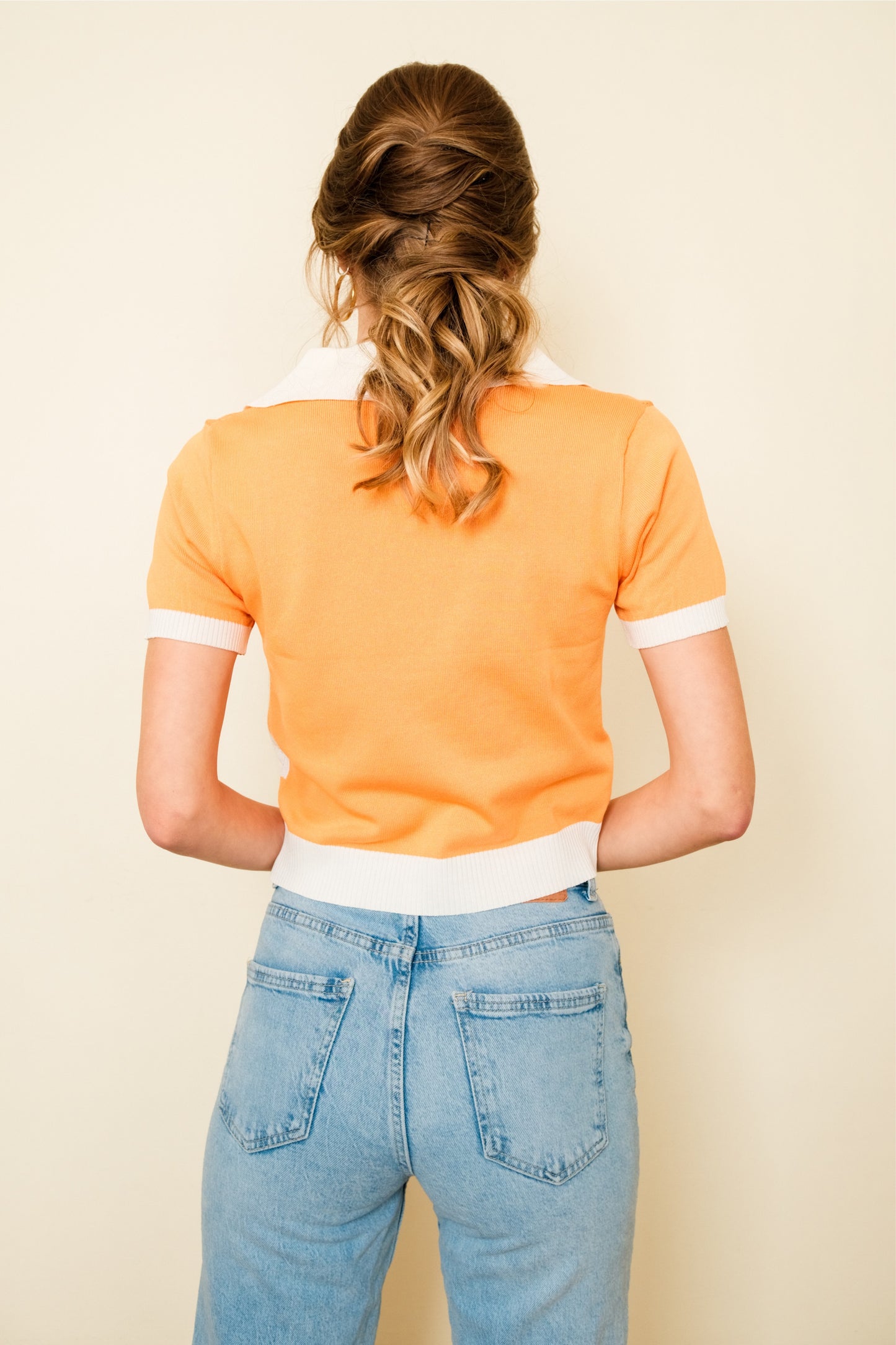 MELLY TOP IN ORANGE