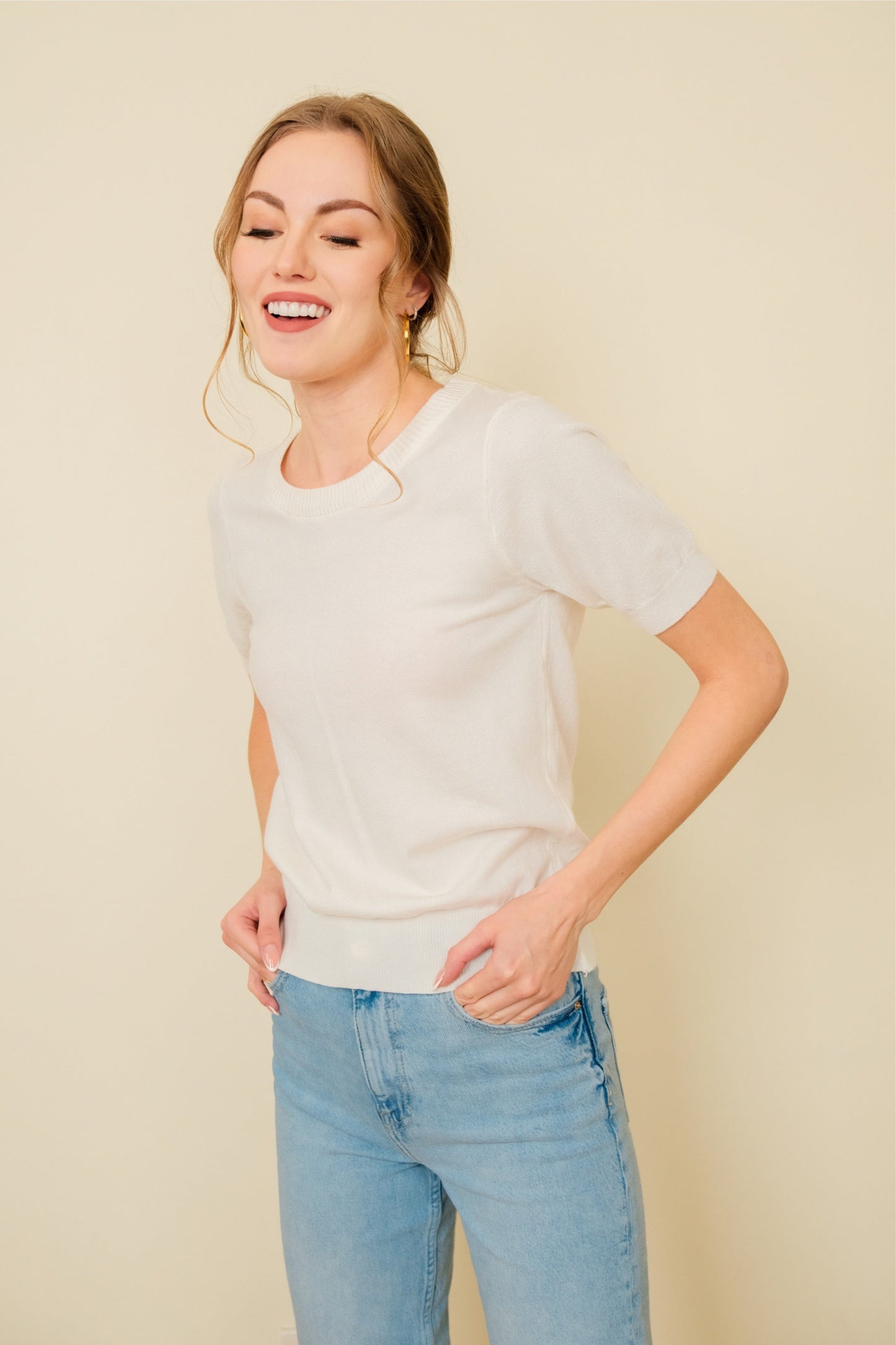 DARCY TOP IN WHITE