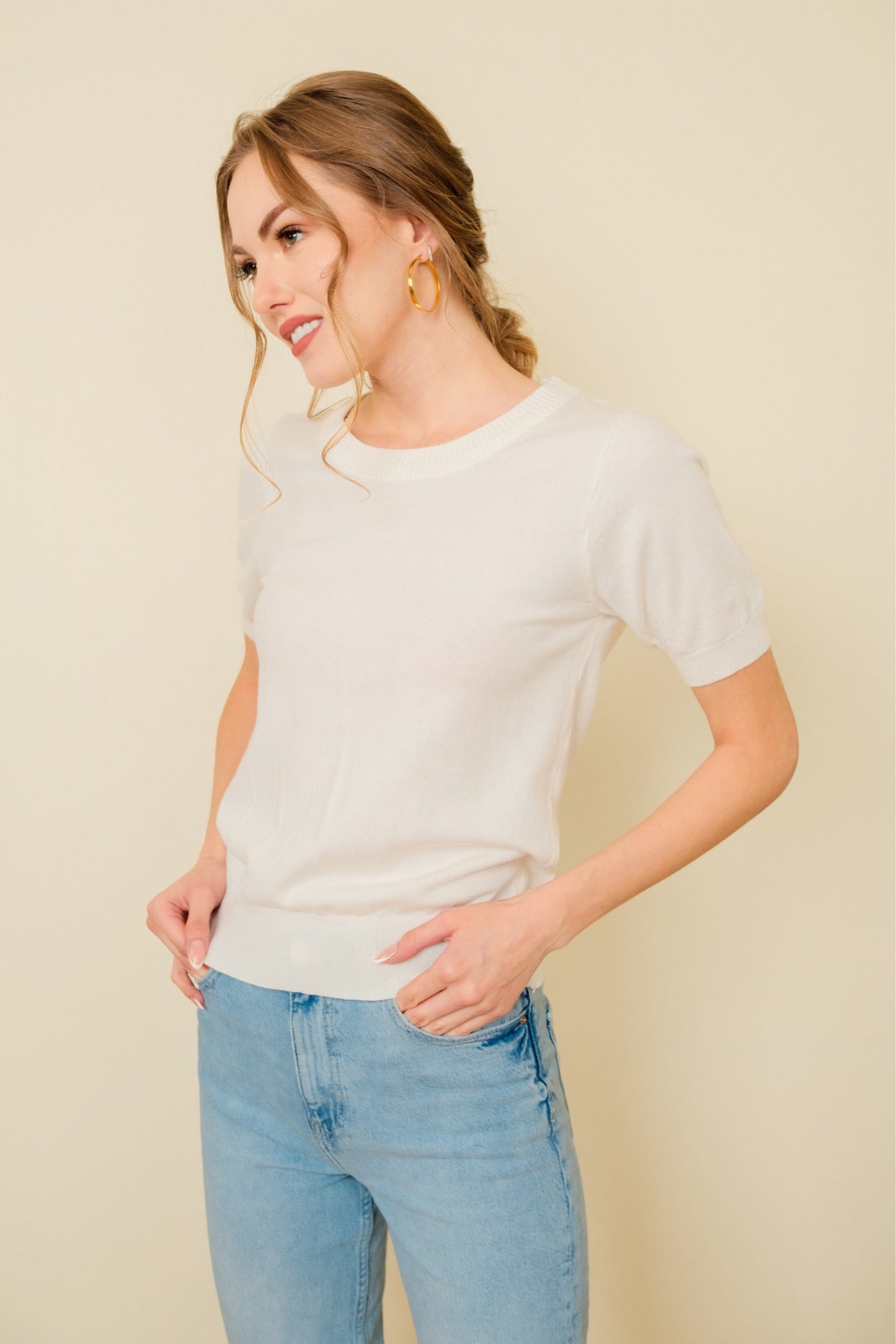 DARCY TOP IN WHITE