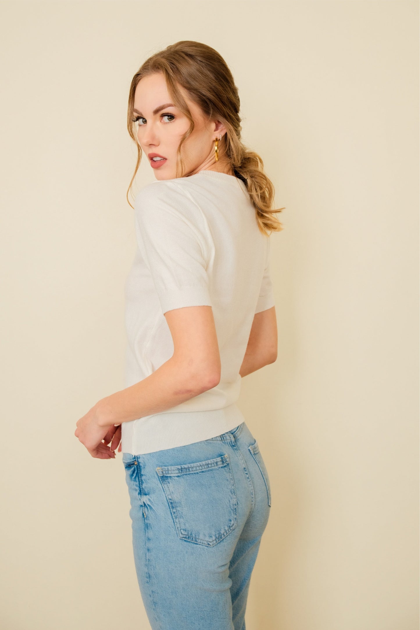 DARCY TOP IN WHITE