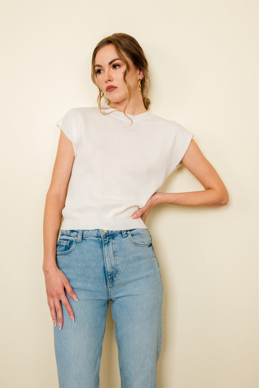 JETTE TOP IN WHITE