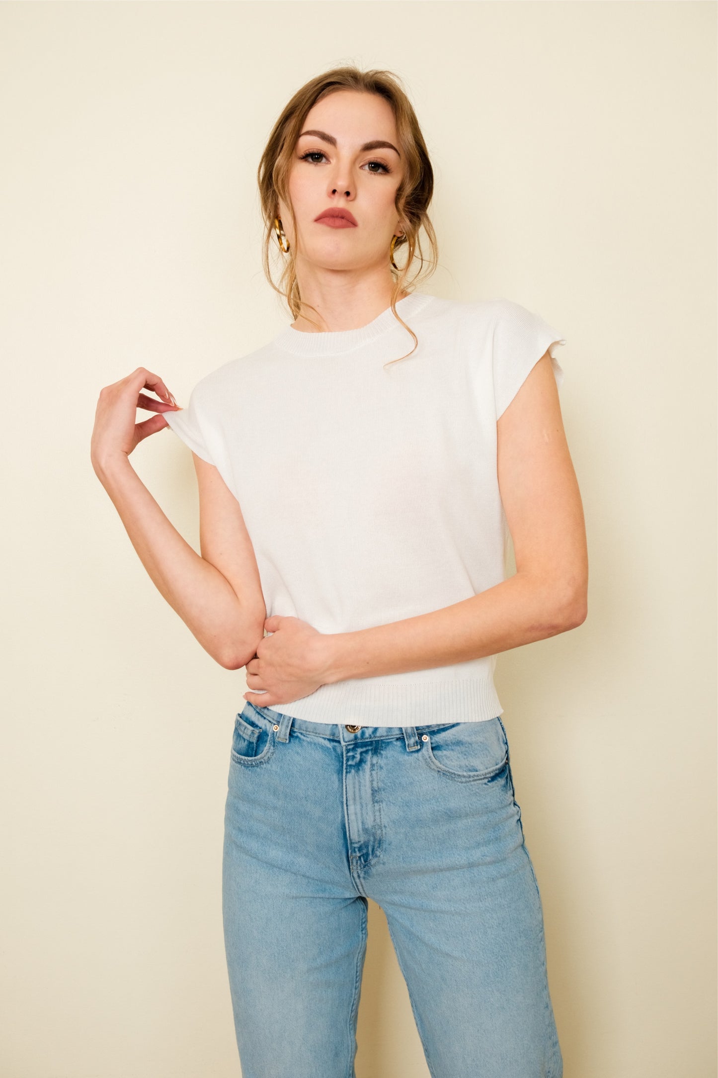 JETTE TOP IN WHITE