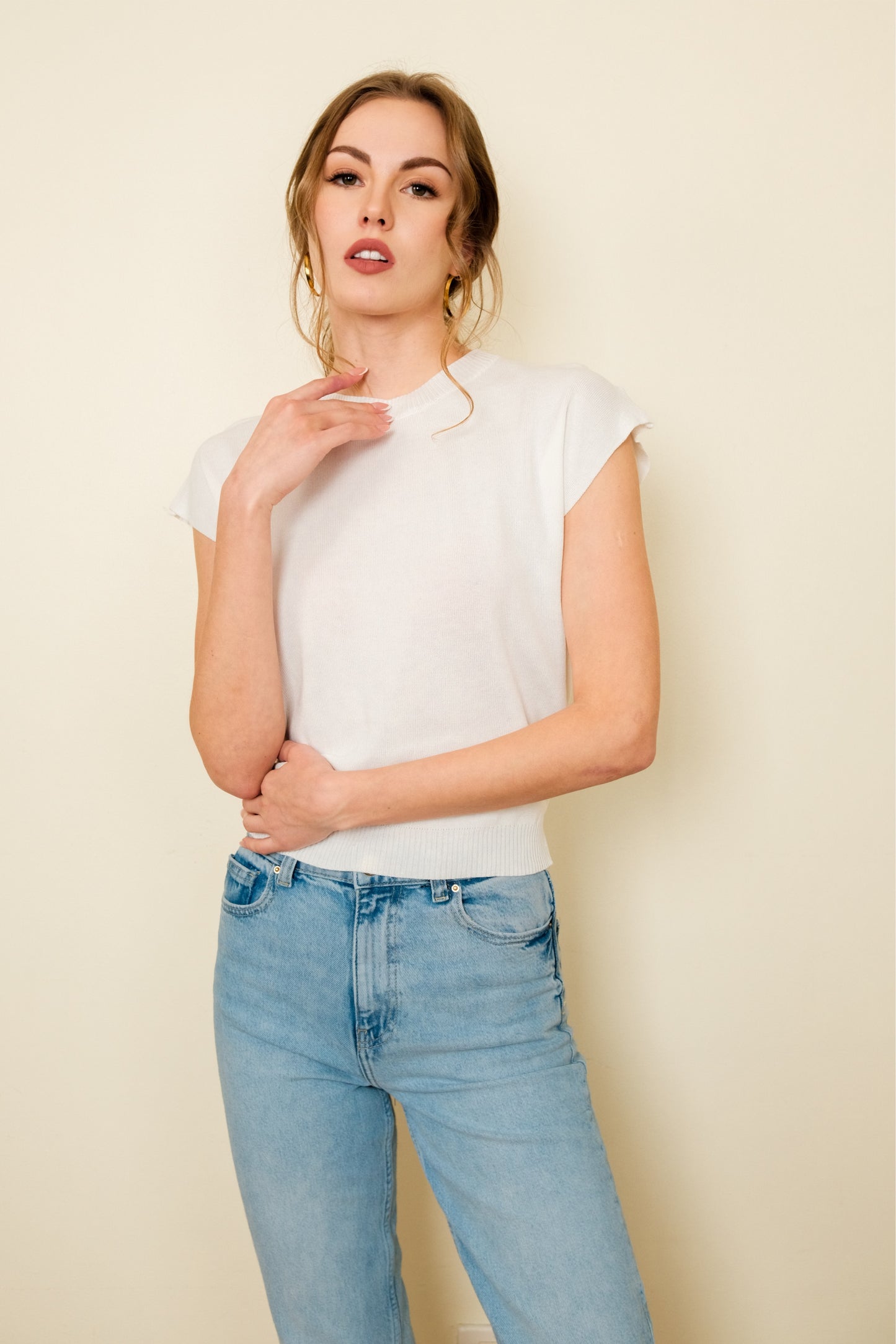 JETTE TOP IN WHITE