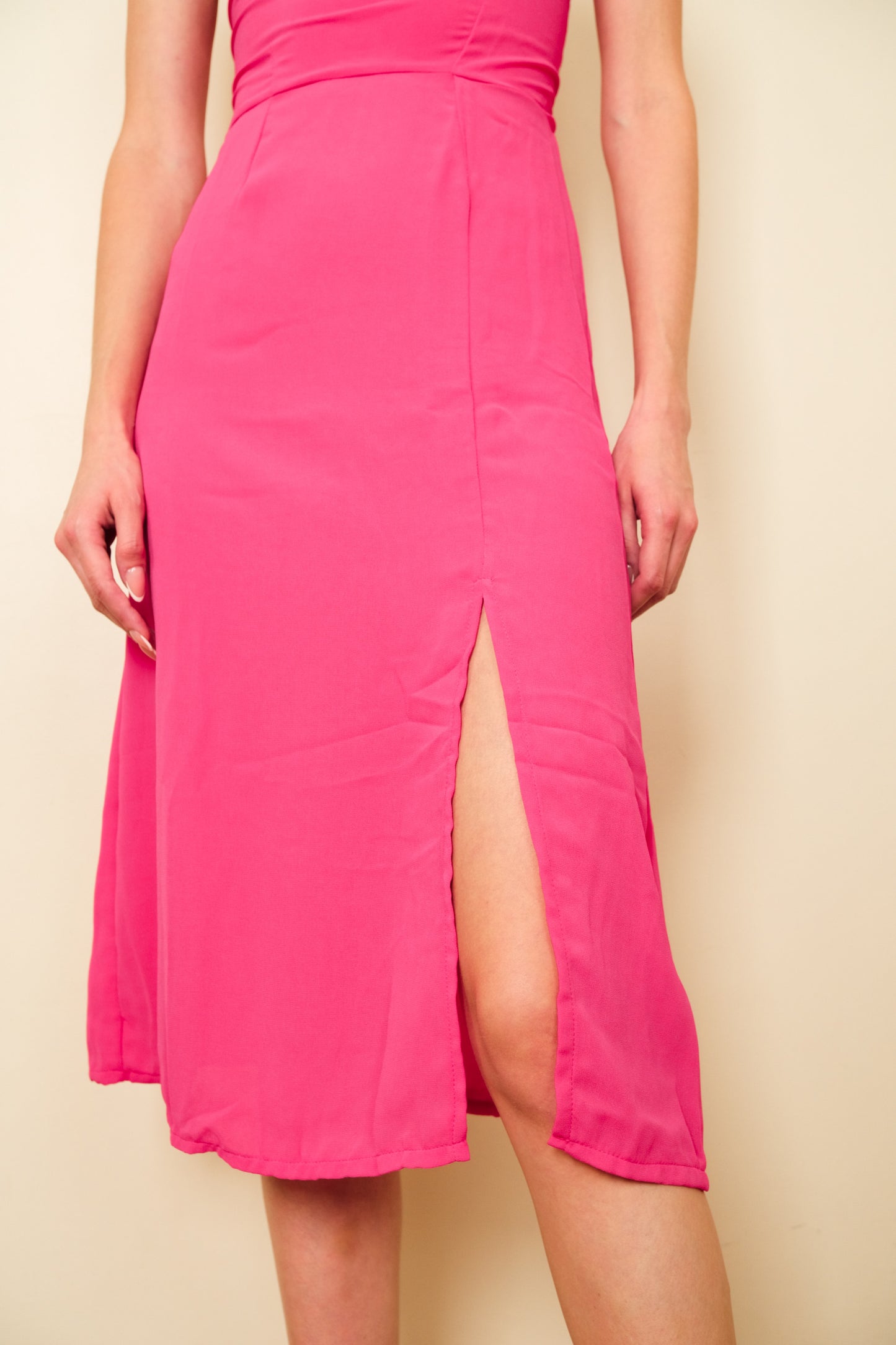 FRANCINE DRESS IN FUCHSIA PINK