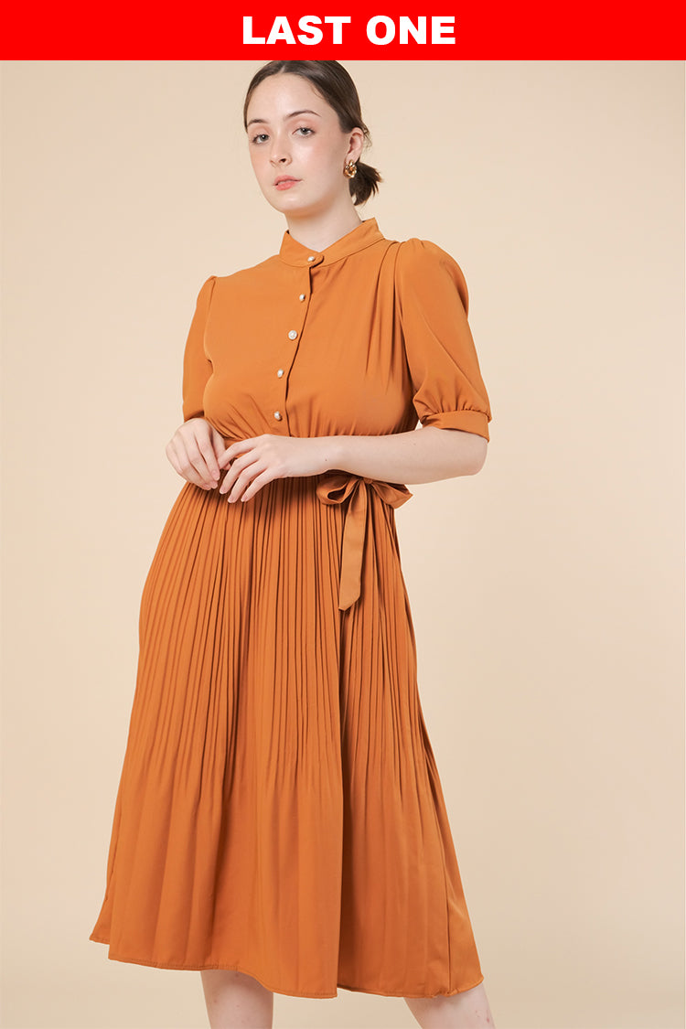 ARYA DRESS IN TANGERINE