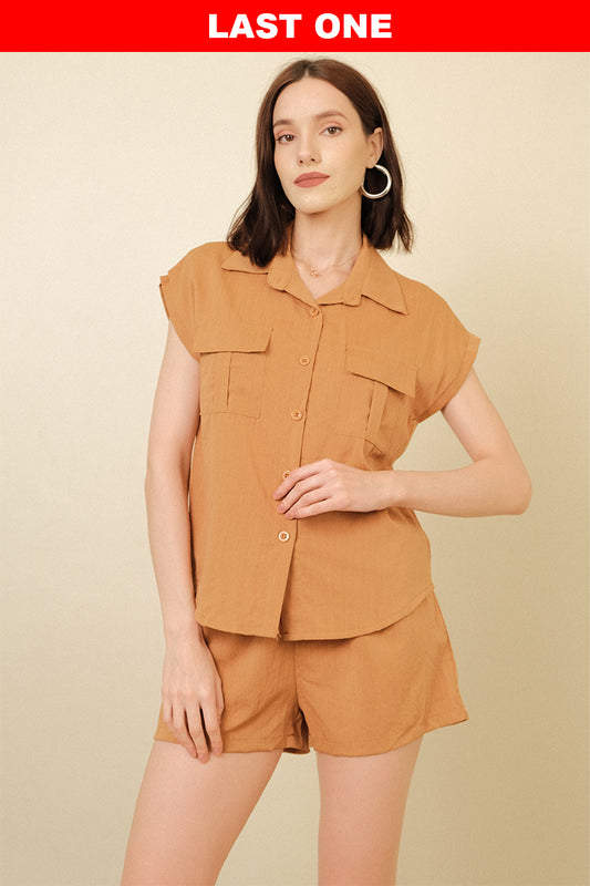 AUDREY COORDINATES IN CAMEL BROWN