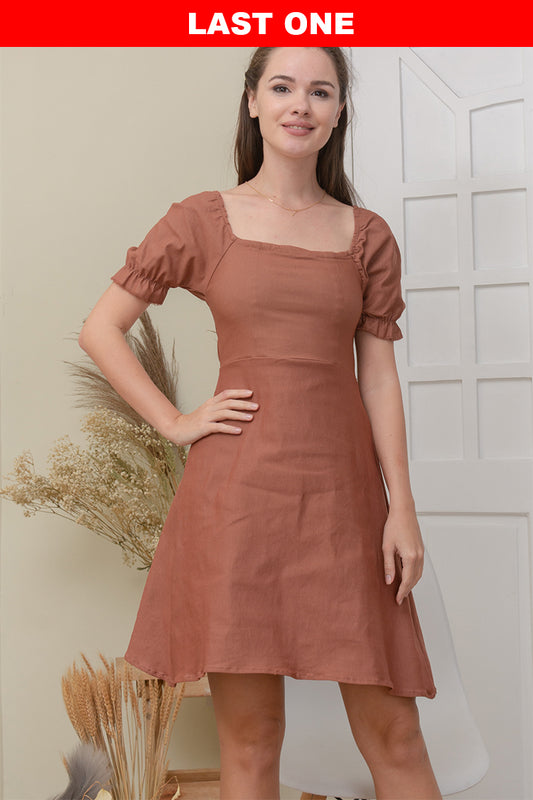 BELLE DRESS IN GINGER BREAD