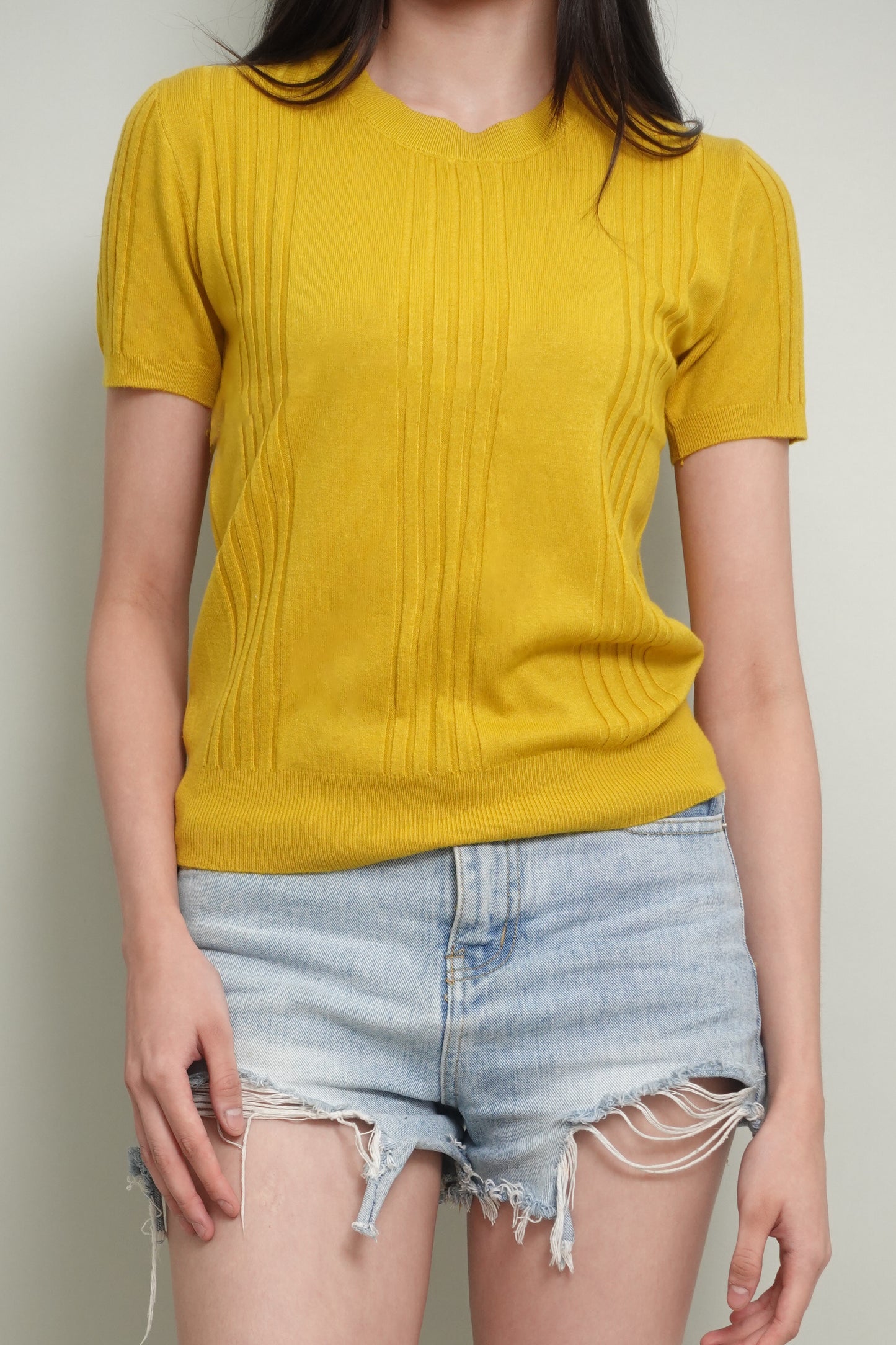 KAREN KNITTED STRIPES TOP
