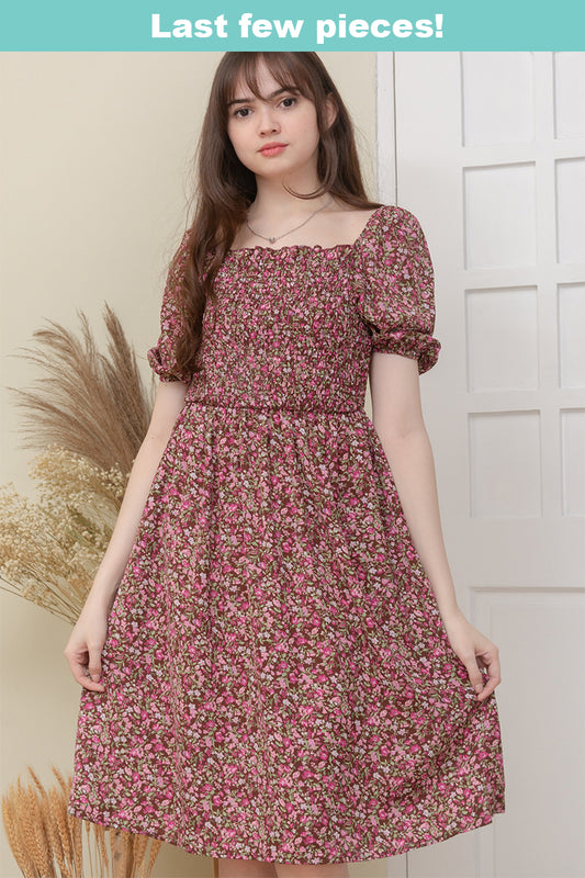 FLORENCE DRESS IN PLUM