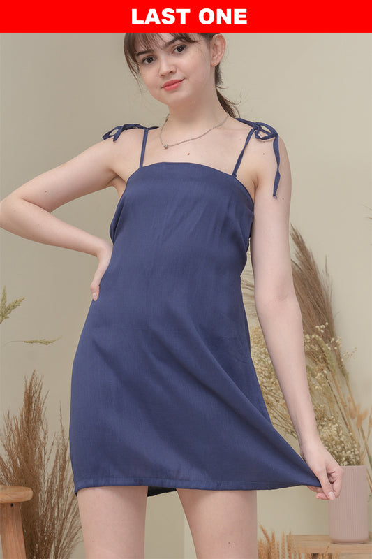 LENNON DRESS IN NAVY BLUE