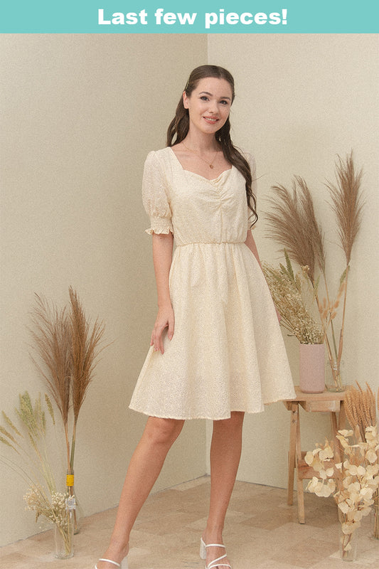 LOUELLA DRESS IN CREAM