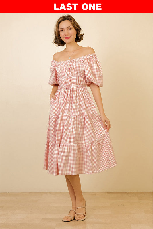 MELISSA DRESS IN WINE