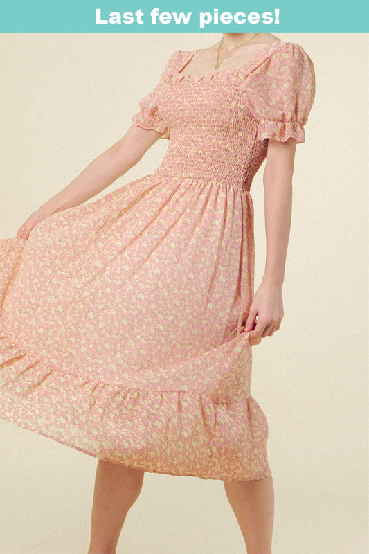 TIFFANY DRESS IN DUSTY PINK