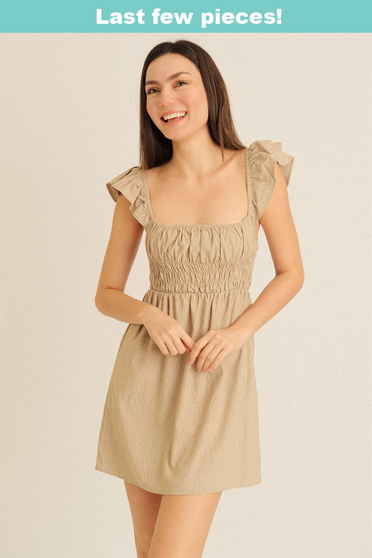 ESTRELLE DRESS IN OLIVE