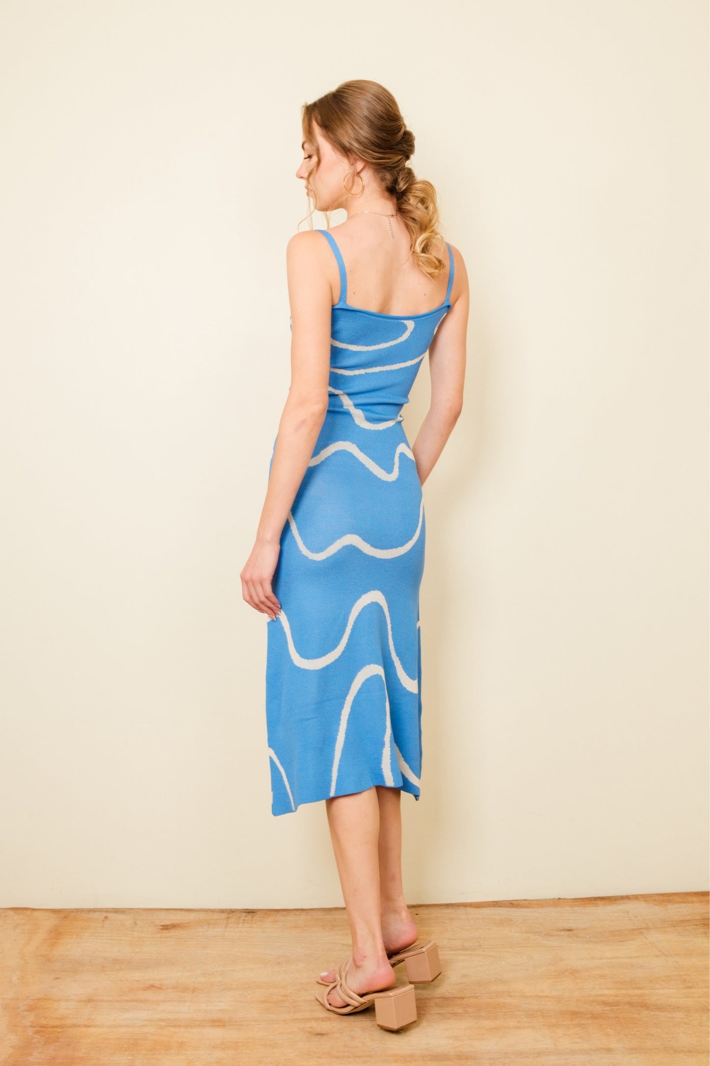 MENCHI DRESS IN ELECTRIC BLUE