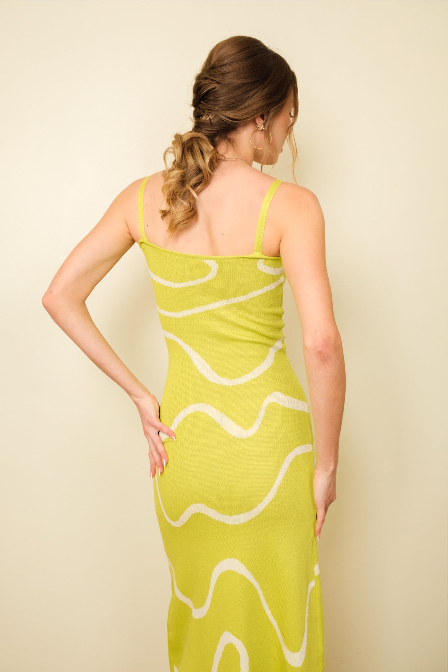 MENCHI DRESS IN LIME