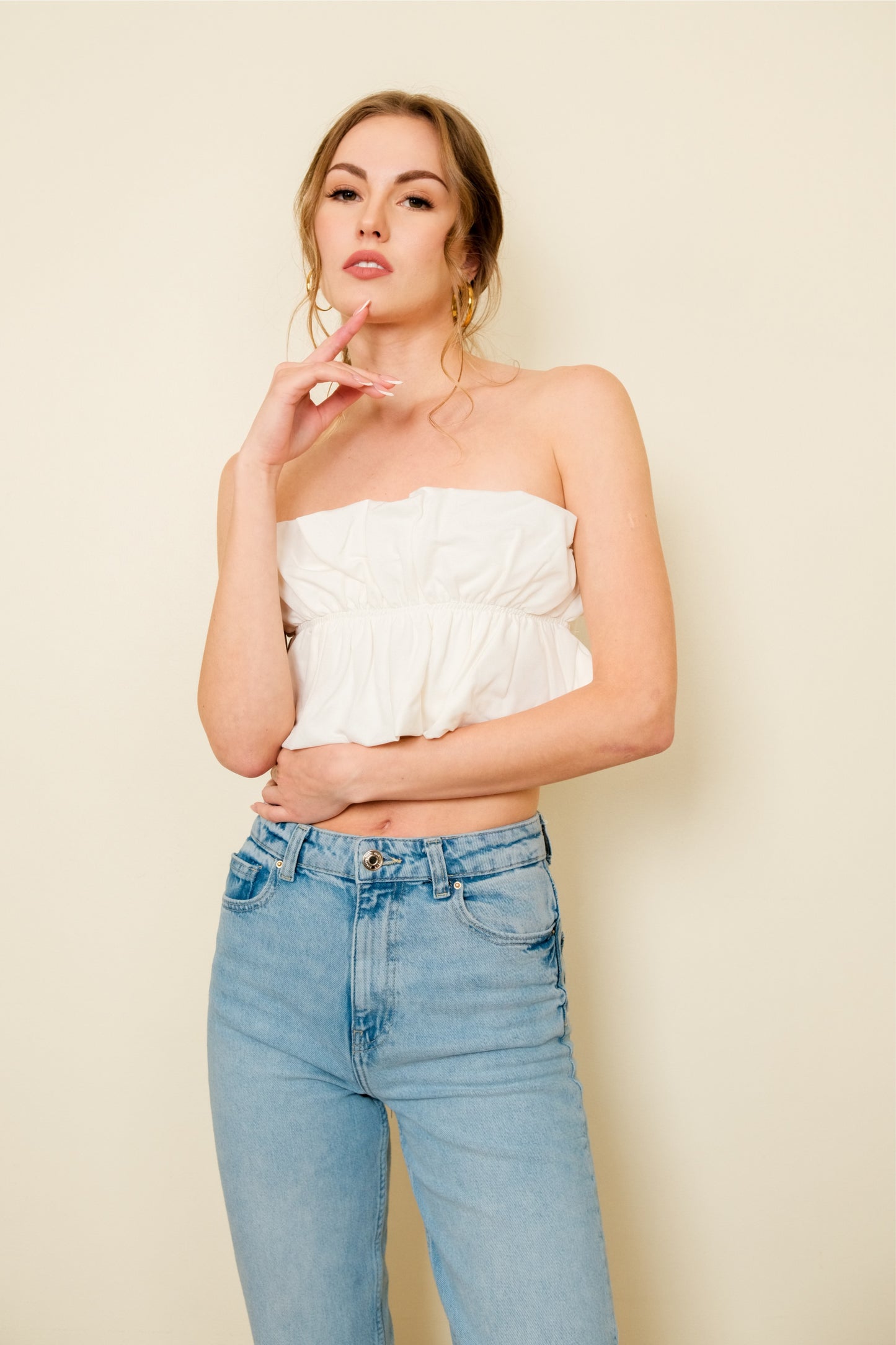 KENNY TOP IN WHITE