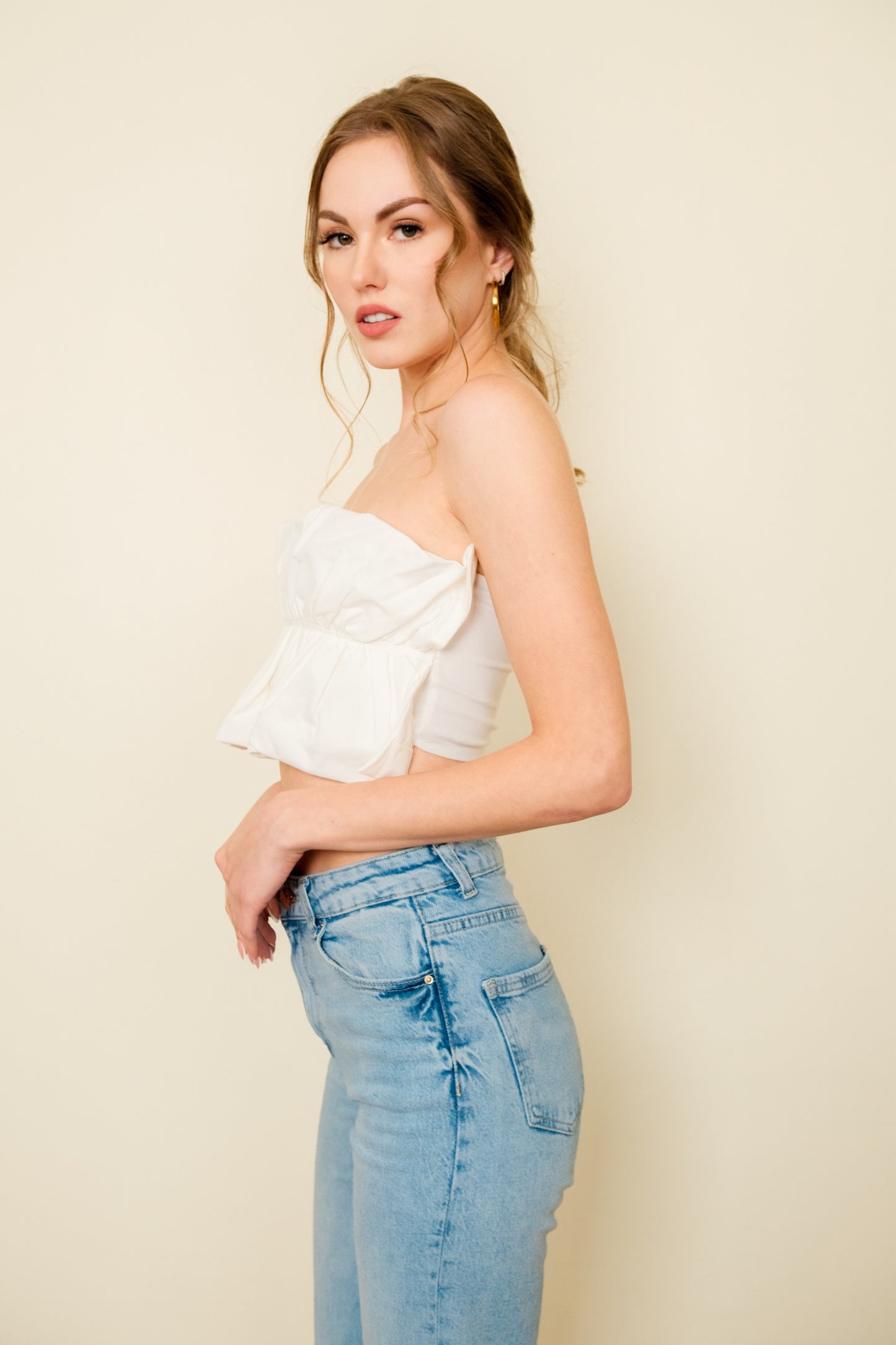 KENNY TOP IN WHITE