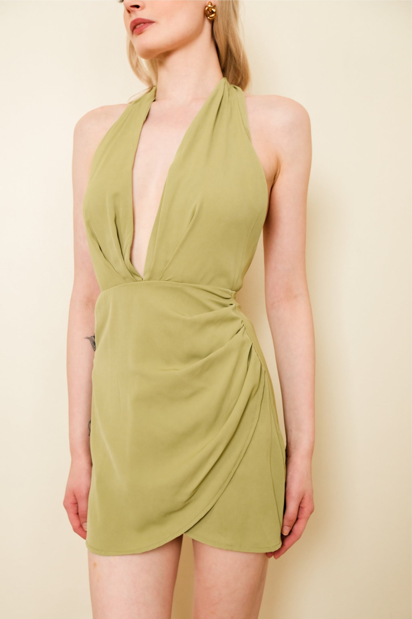 BETTINA DRESS IN OLIVE