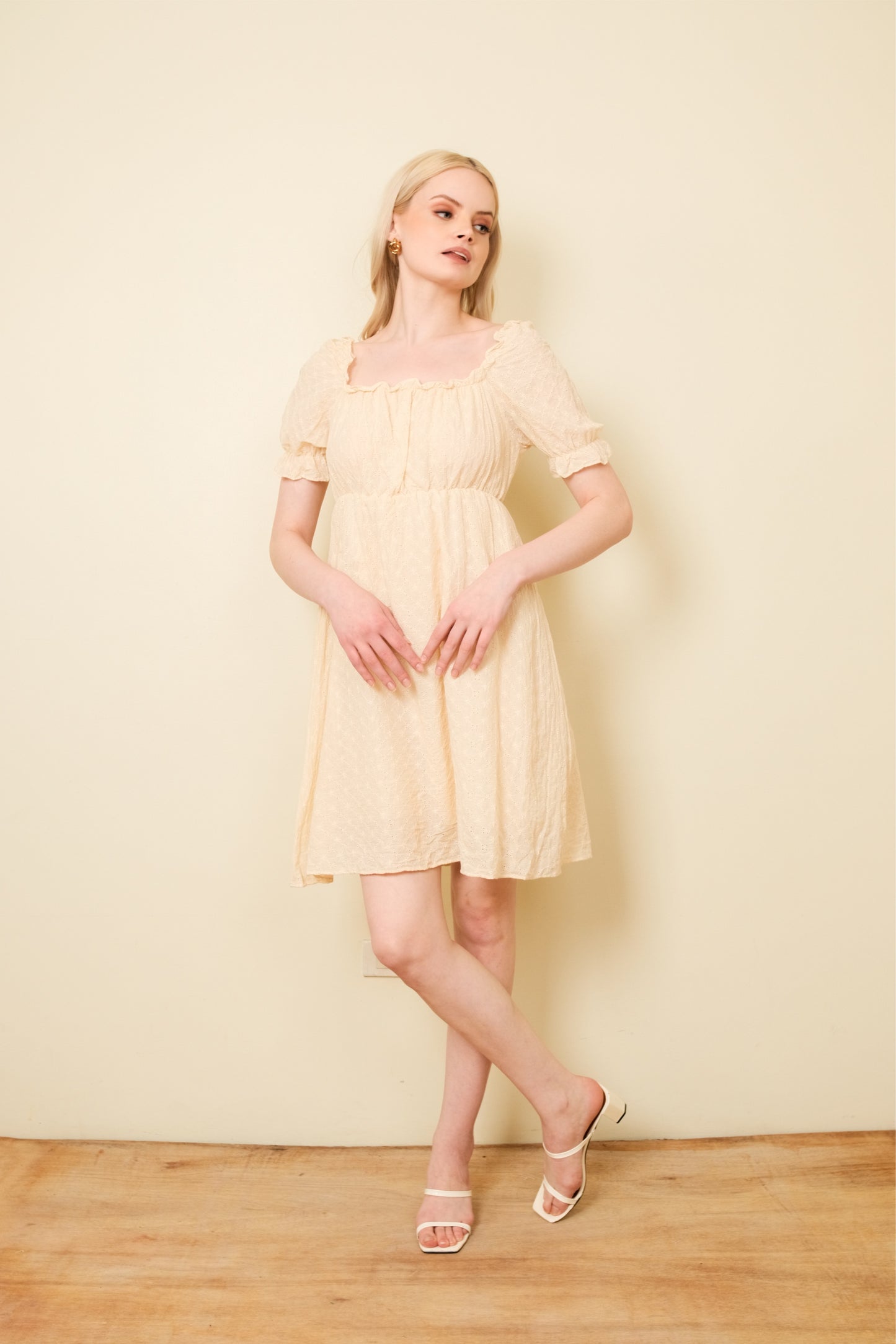 MONICA DRESS IN CREAM