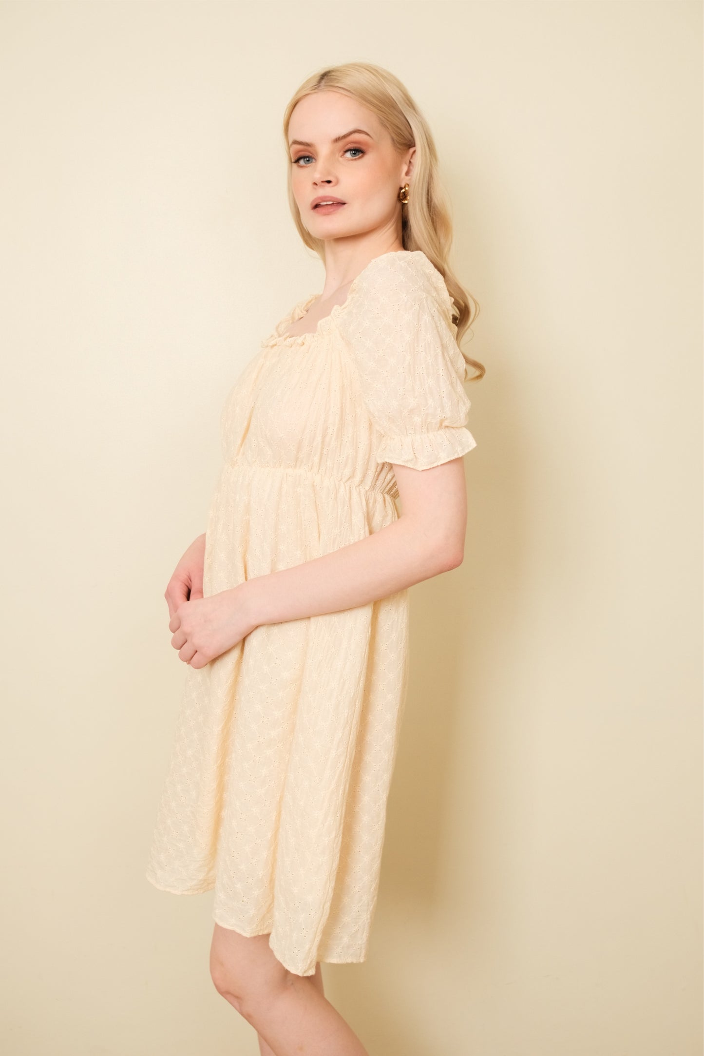 MONICA DRESS IN CREAM