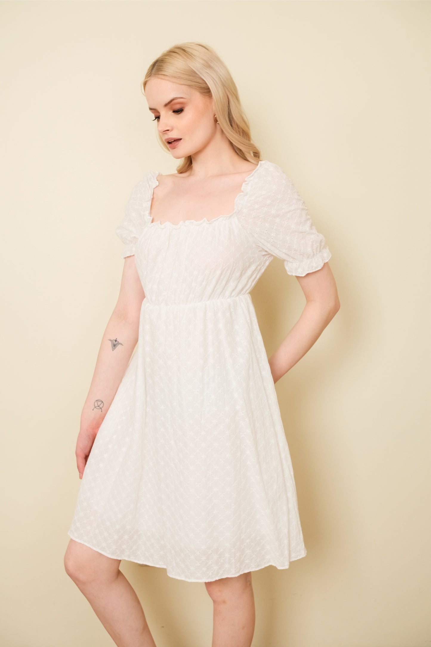MONICA DRESS IN WHITE
