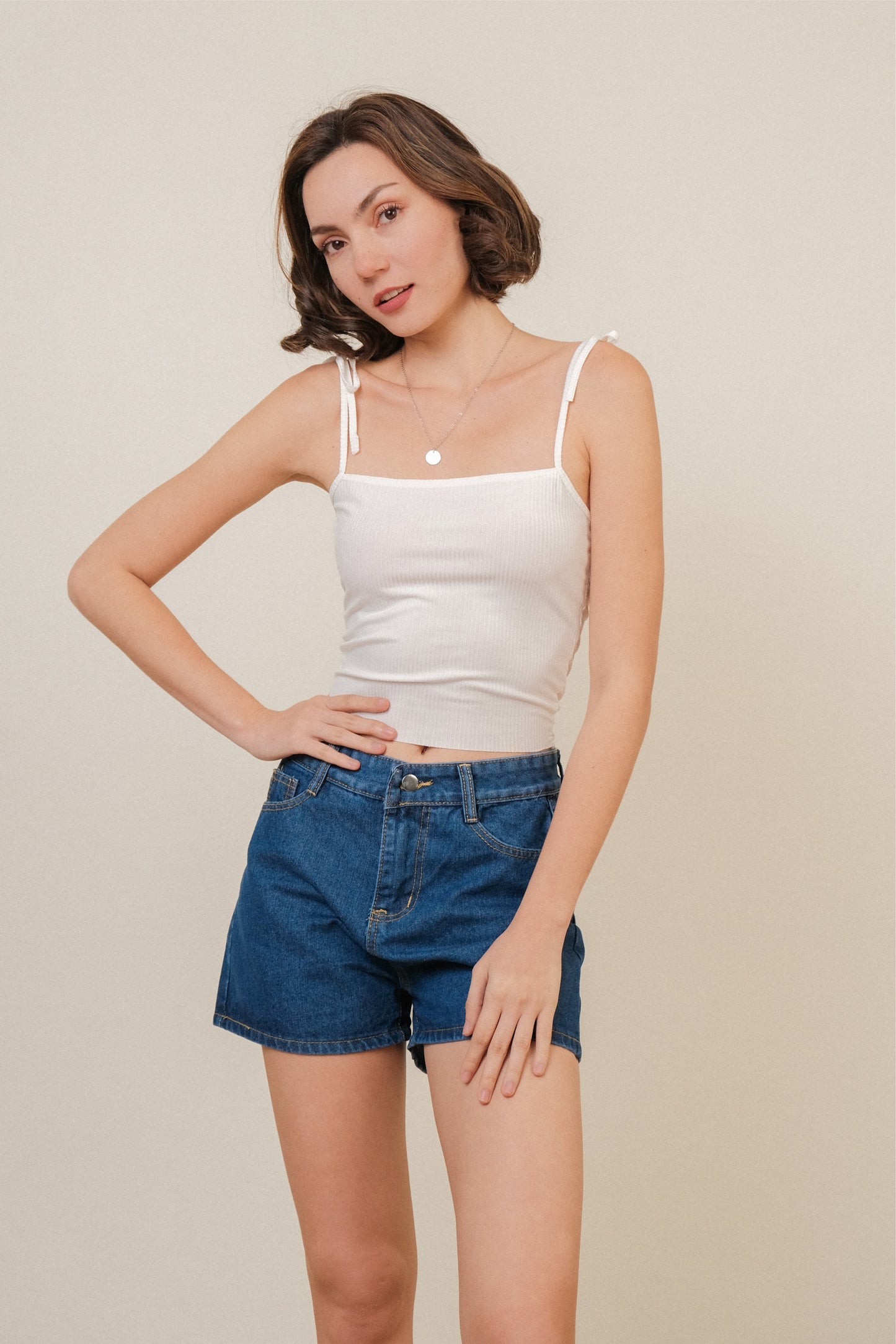 SAMANTHA CAMI IN WHITE