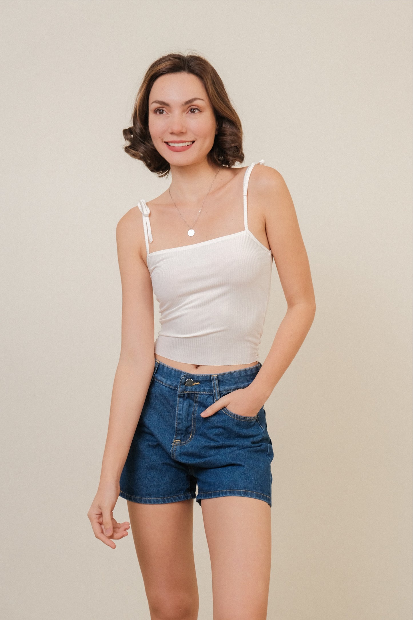 SAMANTHA CAMI IN WHITE