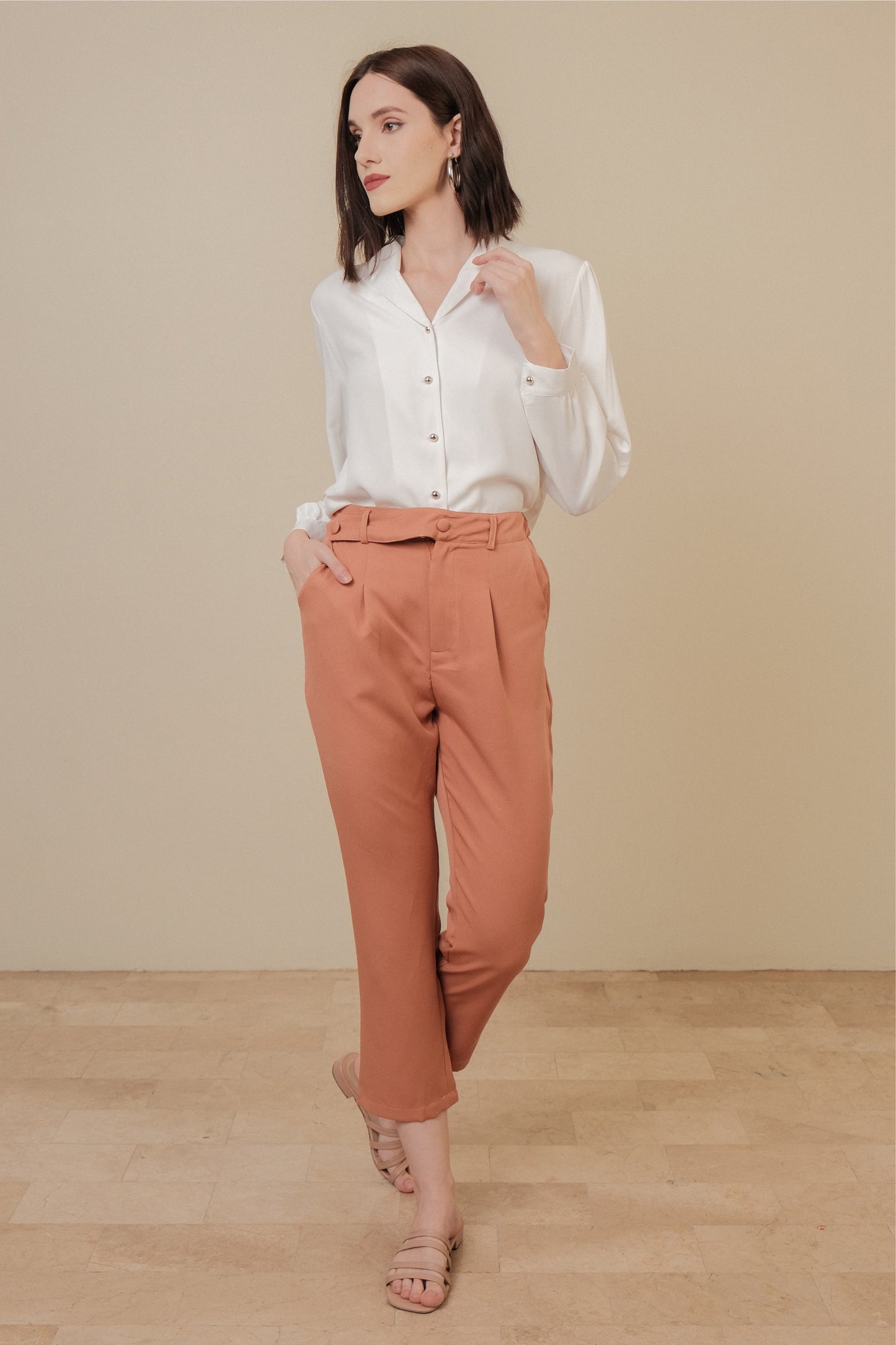 REESE PANTS IN SALMON PINK