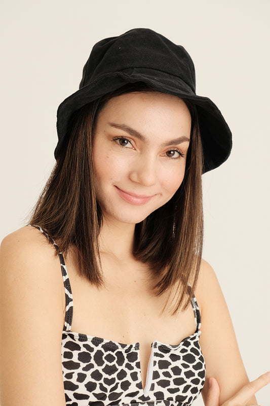 EDERLYNN BUCKET HAT IN BLACK