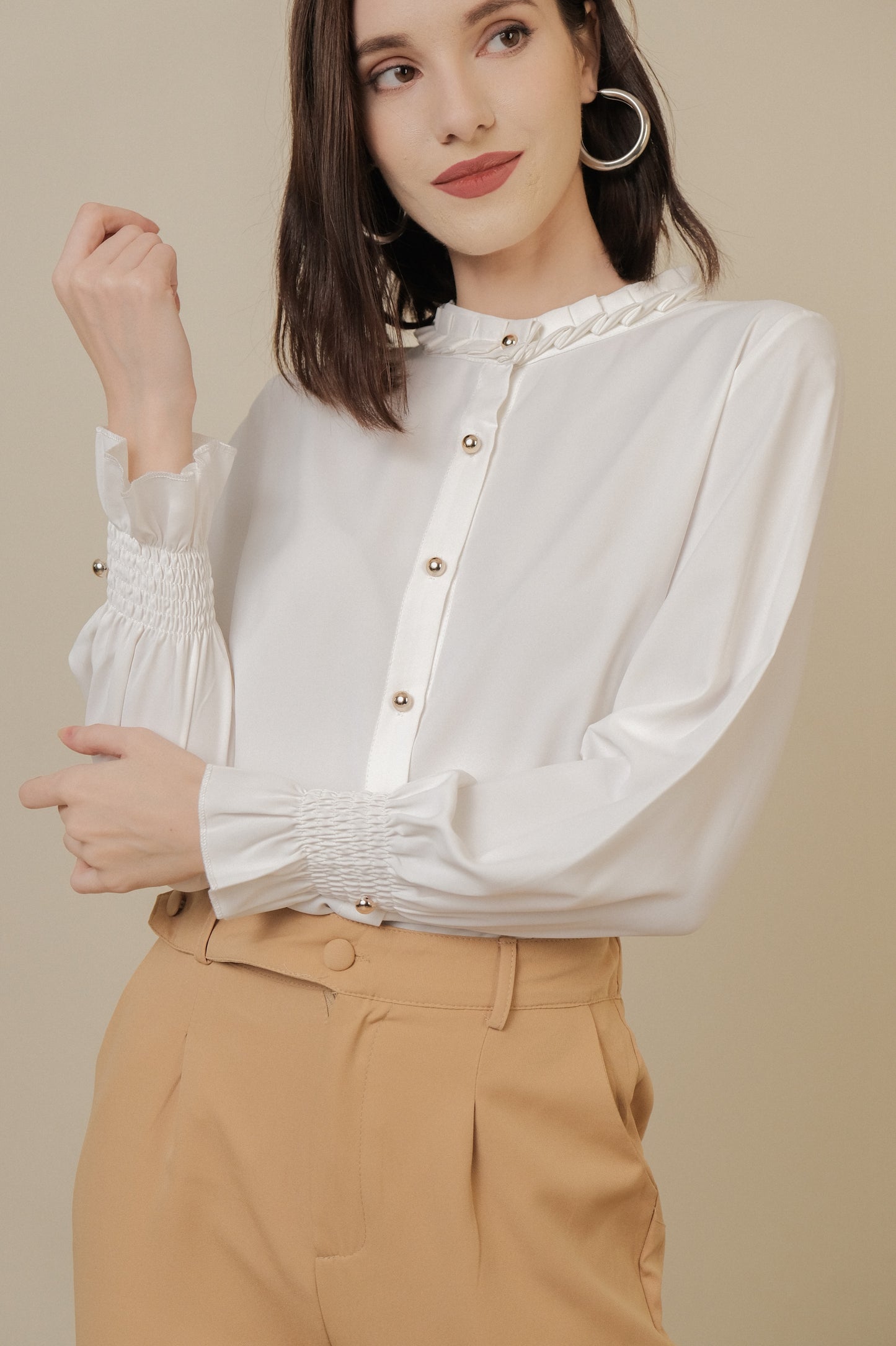 REESE PANTS IN CAMEL BROWN