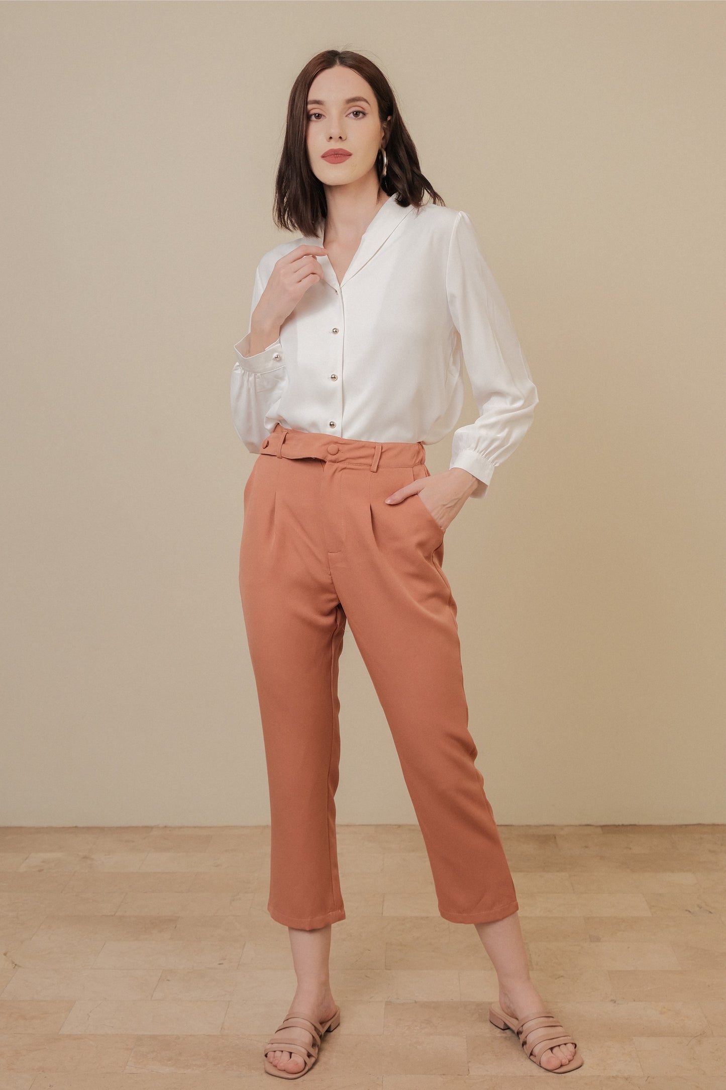 REESE PANTS IN SALMON PINK
