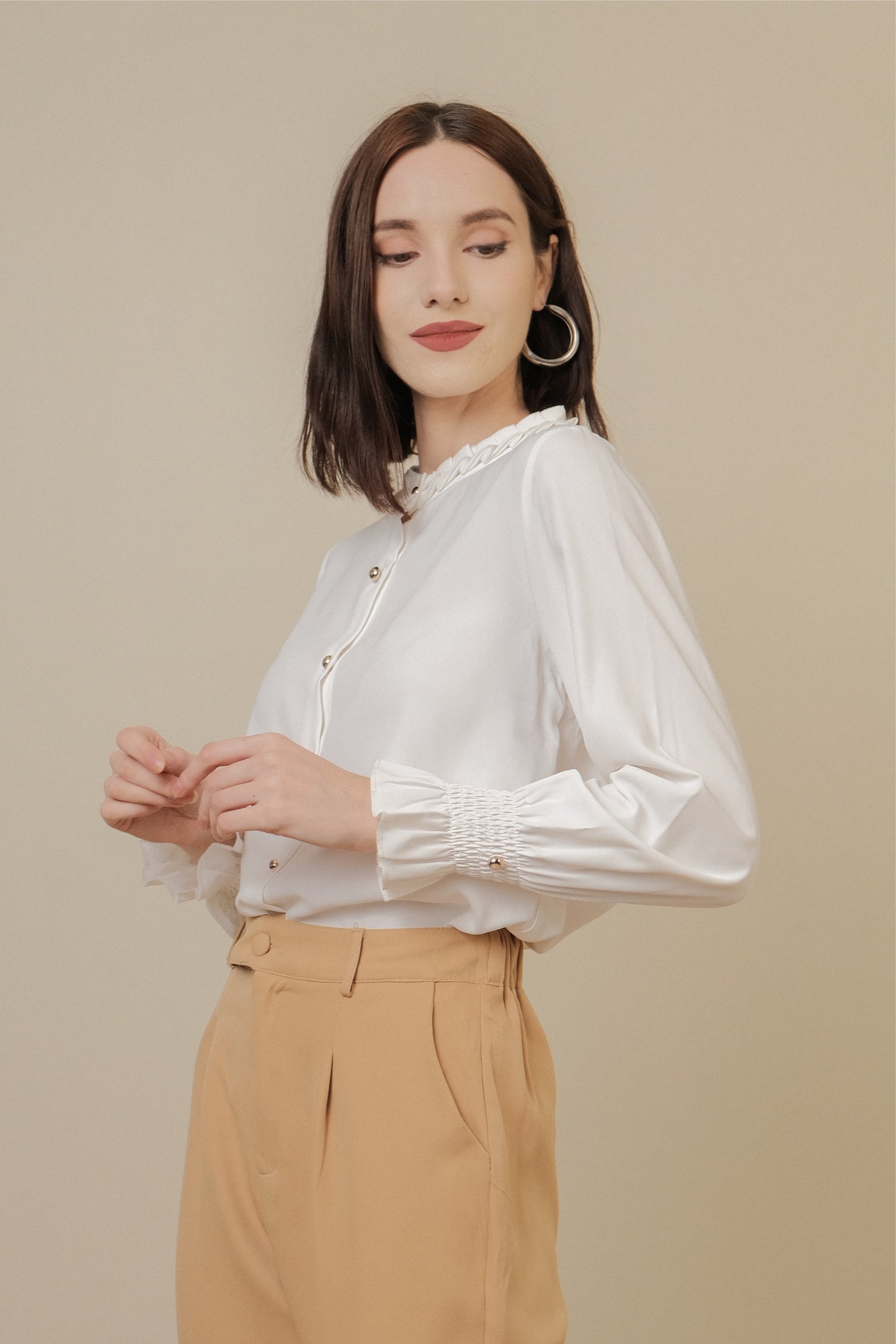 REESE PANTS IN CAMEL BROWN