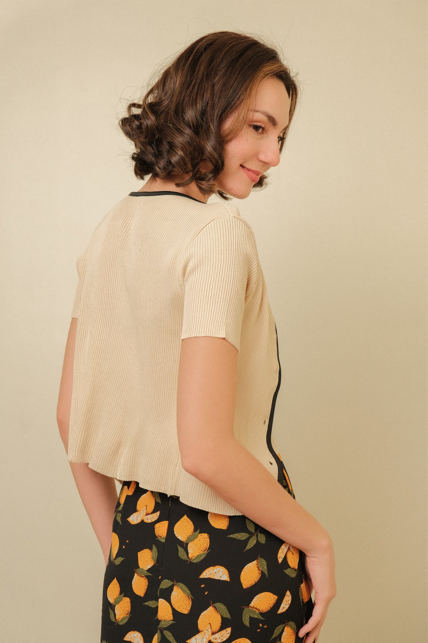 MISSY CAMI AND CARDIGAN SET IN BEIGE