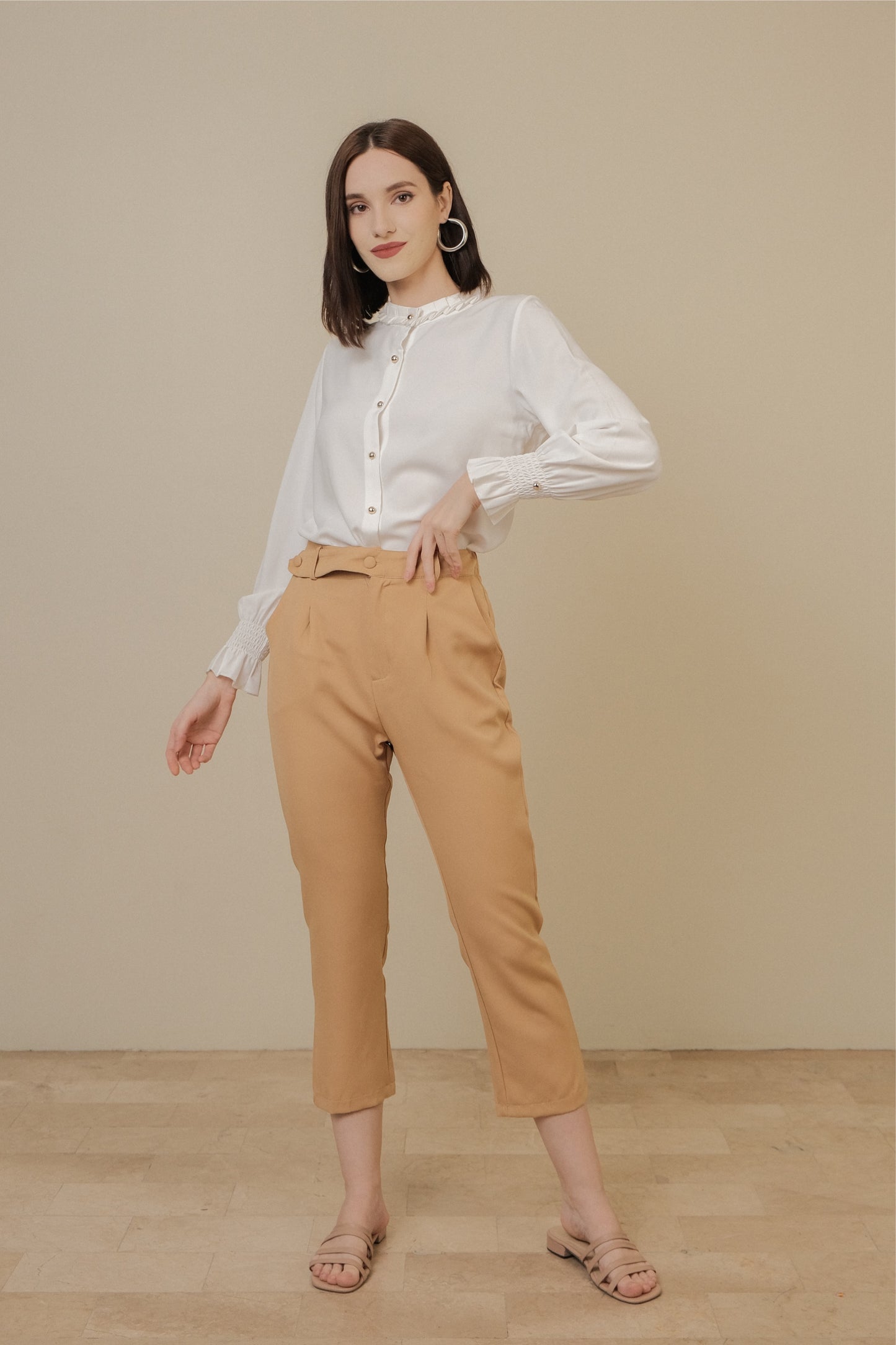 REESE PANTS IN CAMEL BROWN