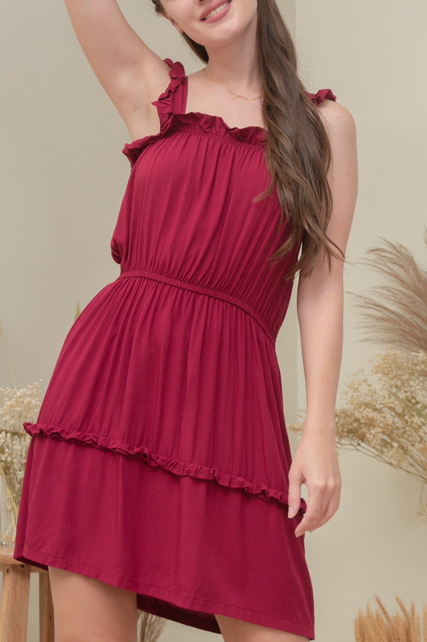 AGNES DRESS IN FUSCHIA PINK