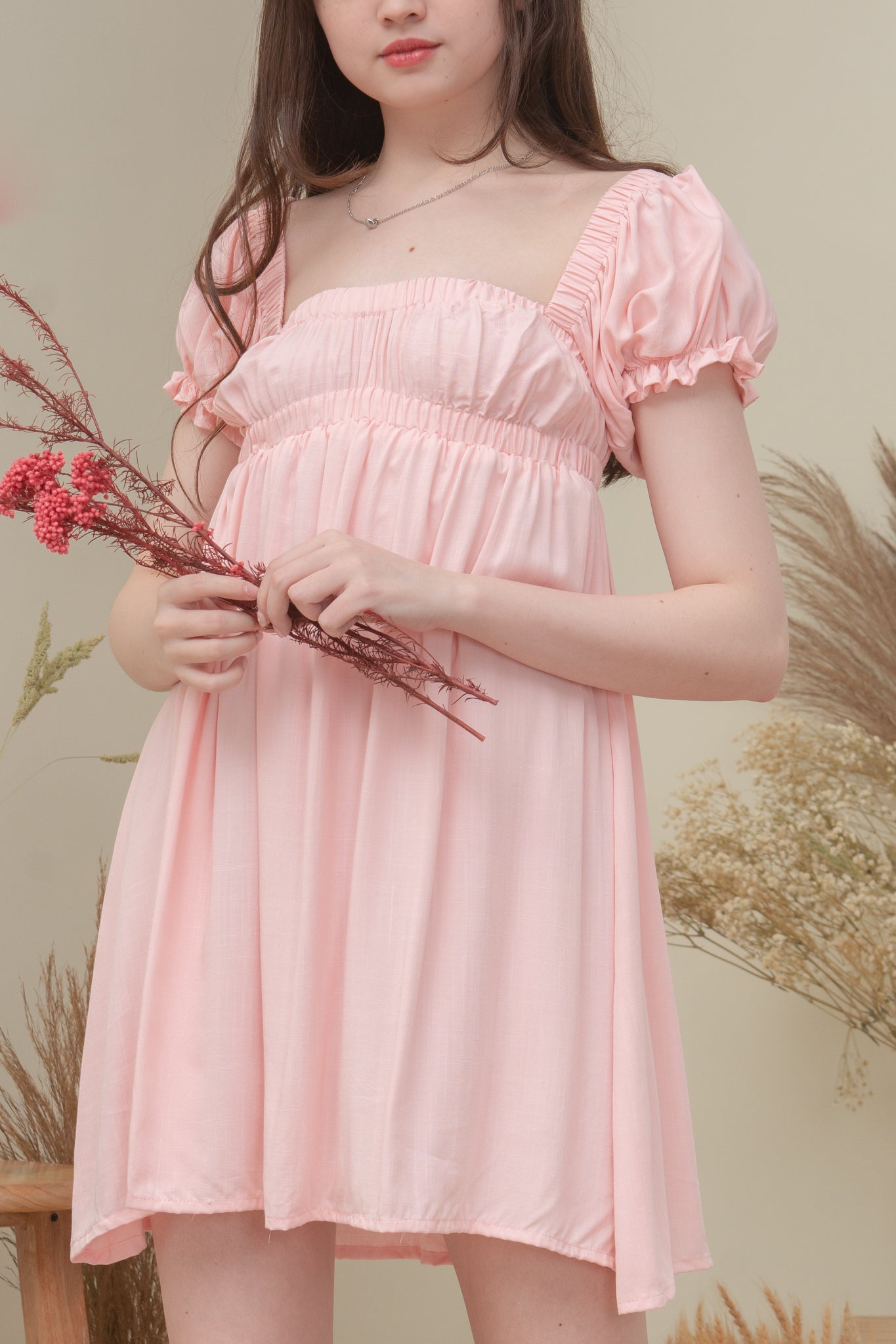 MAXINE DRESS IN LIGHT PINK