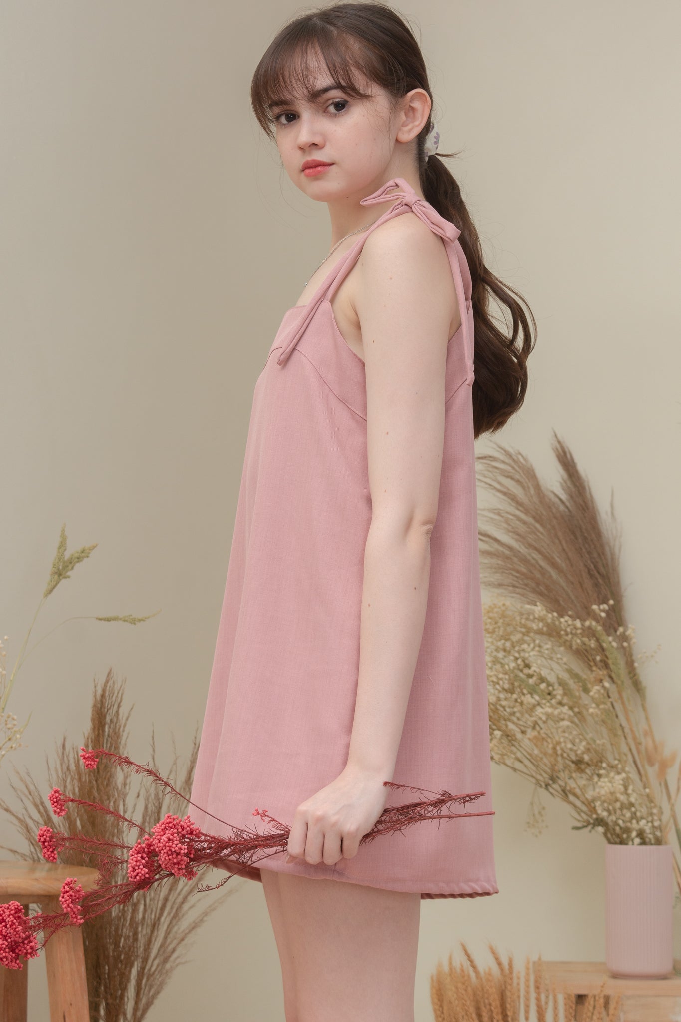 DAHLIA DRESS IN BLUSH PINK