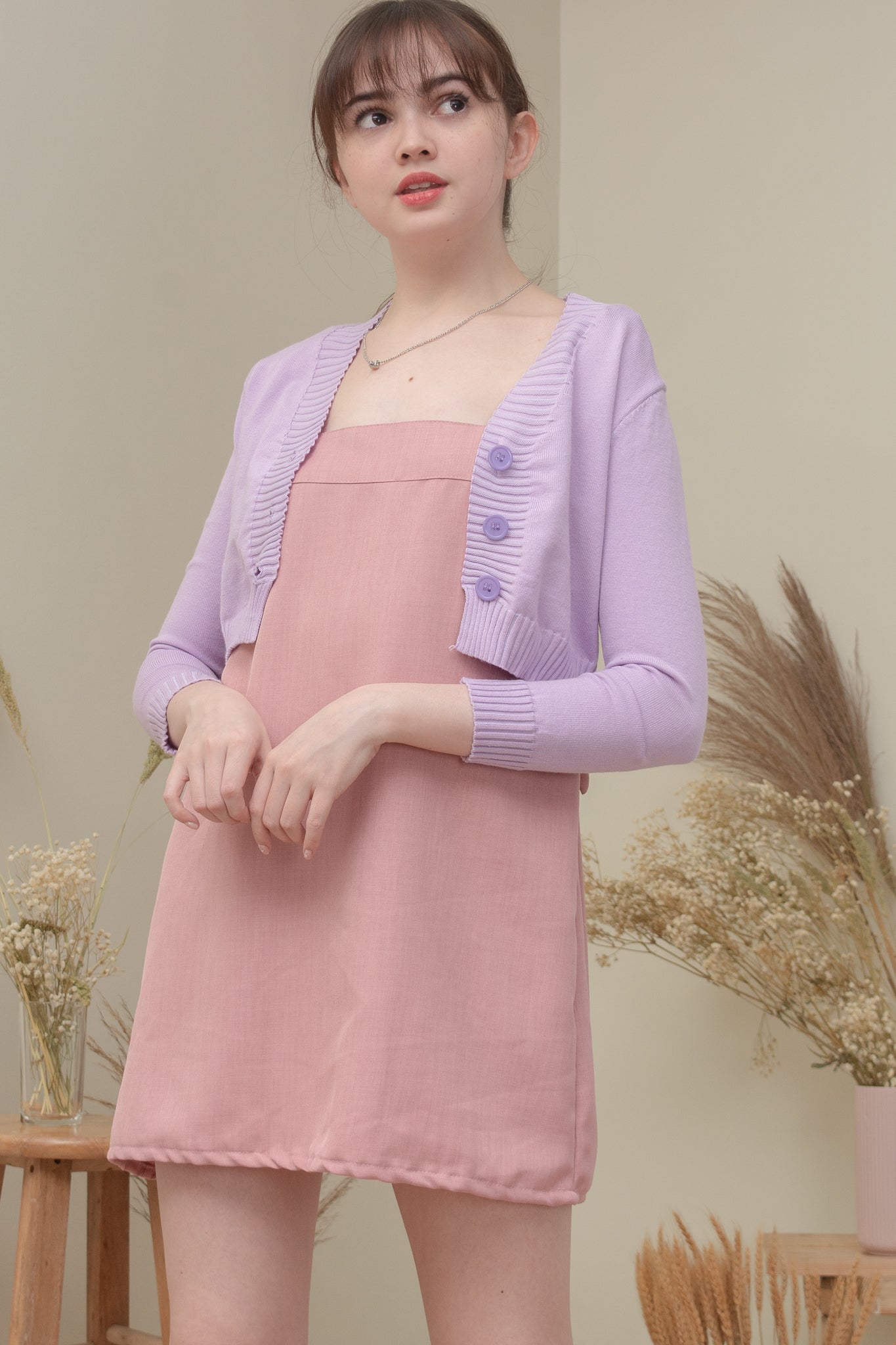 DAHLIA DRESS IN BLUSH PINK
