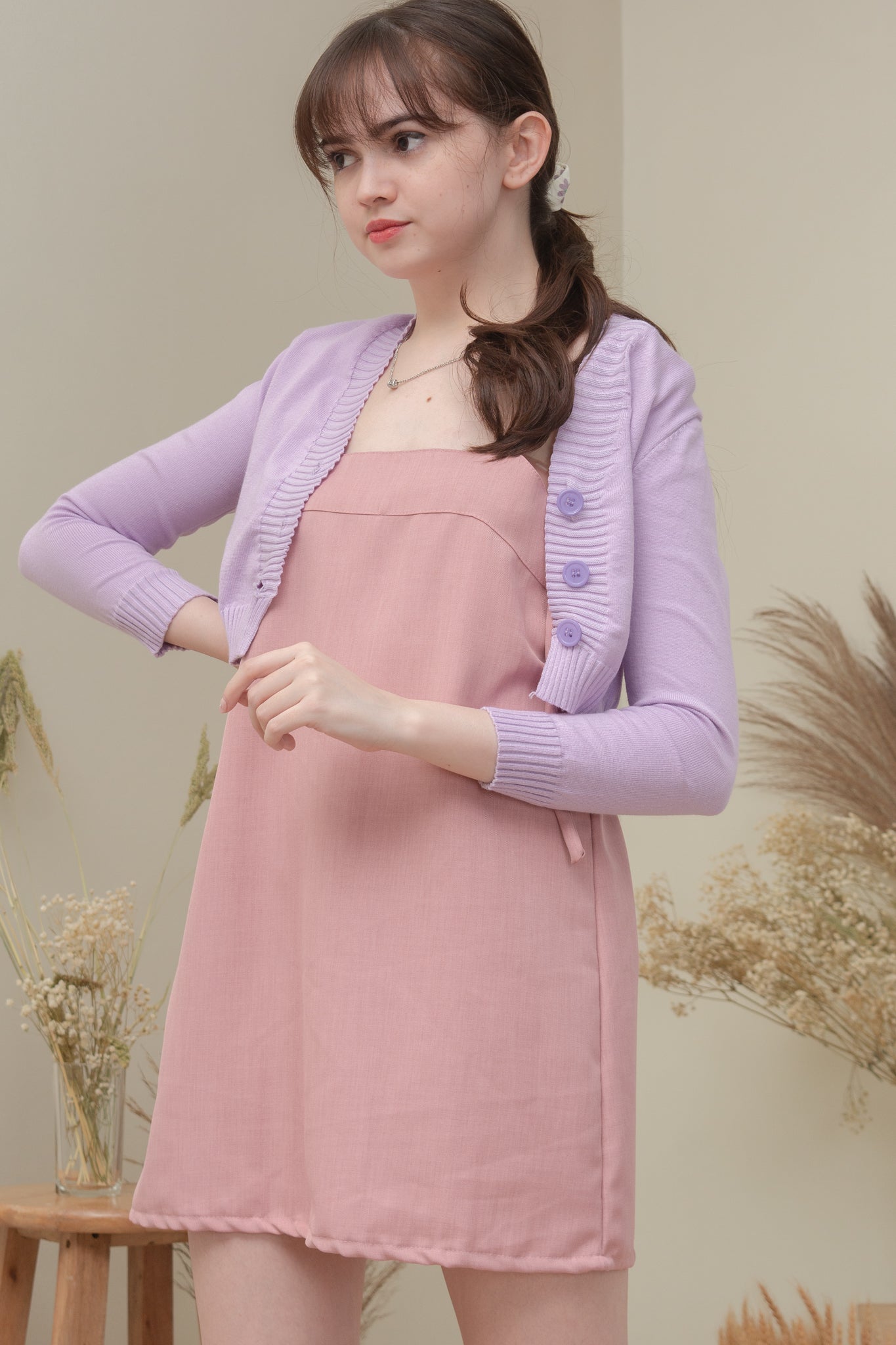 DAHLIA DRESS IN BLUSH PINK