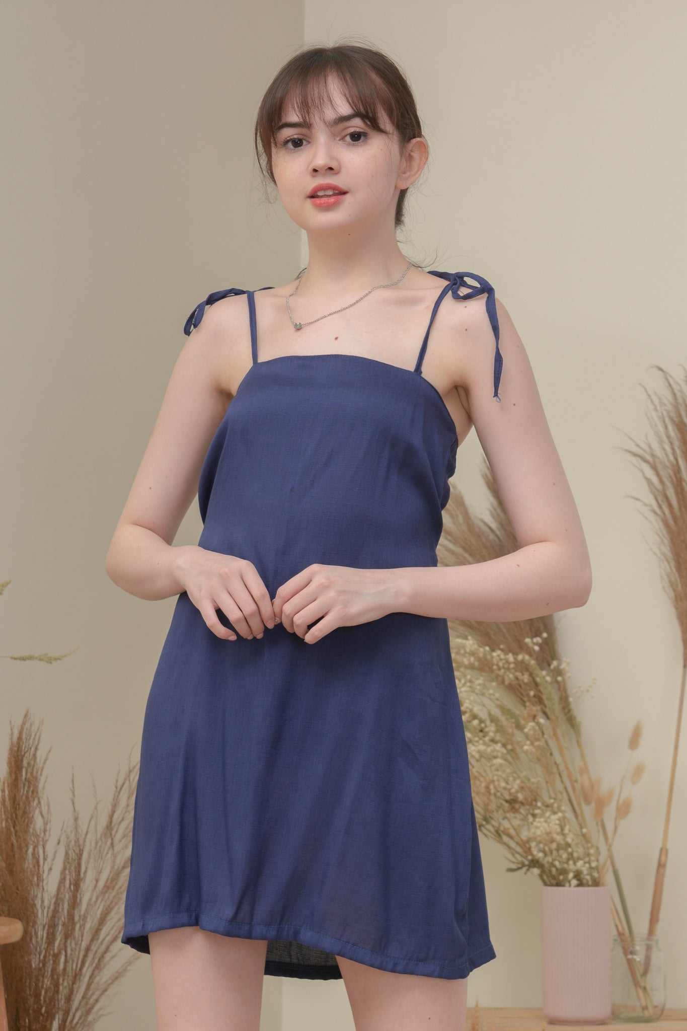 LENNON DRESS IN NAVY BLUE