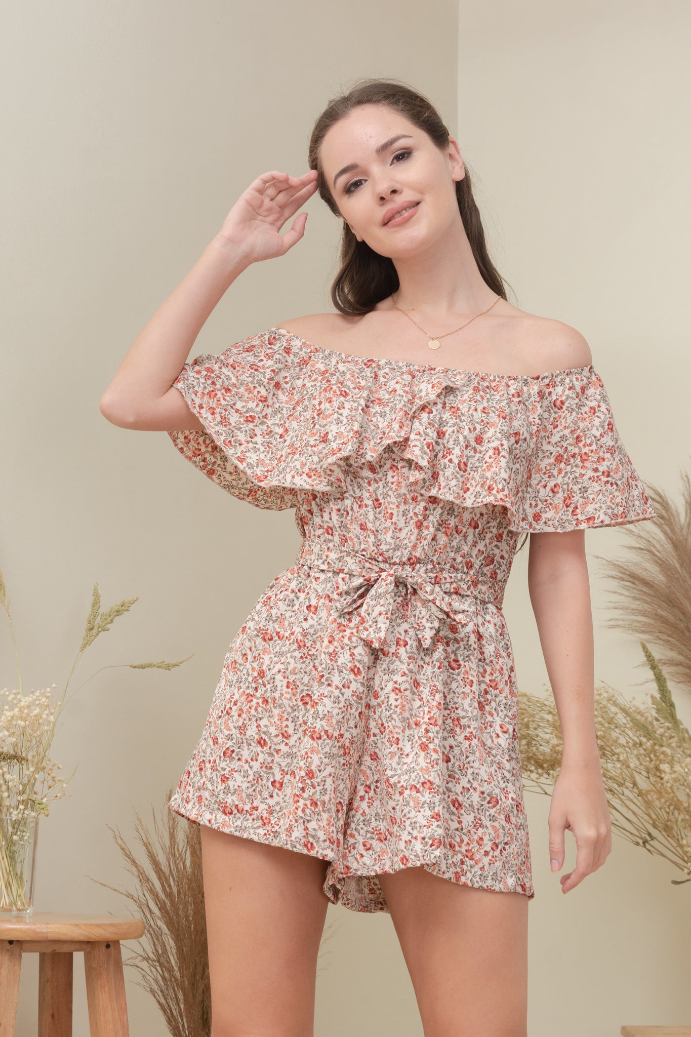 SADIE ROMPER IN PINK FLORAL