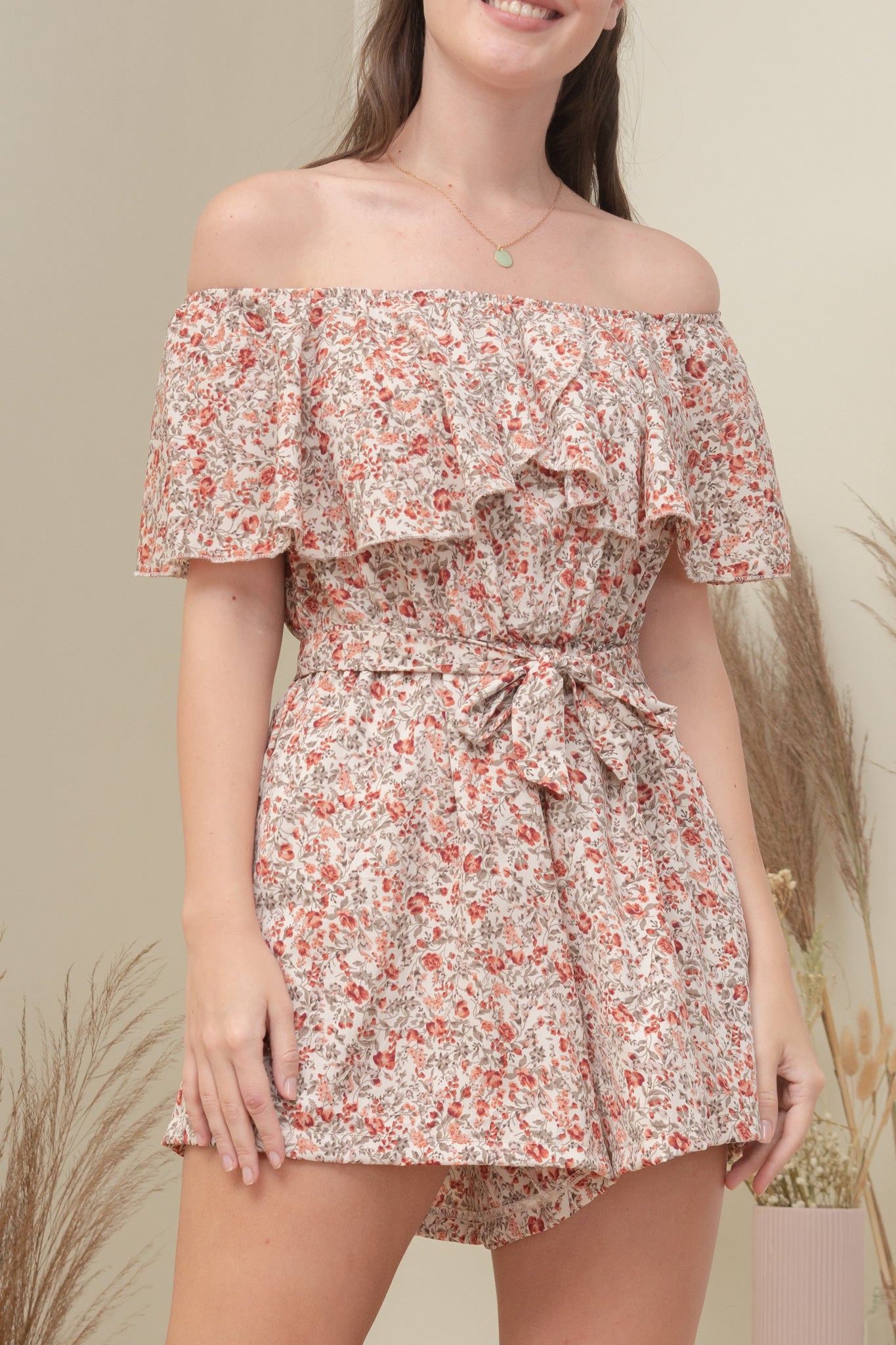 SADIE ROMPER IN PINK FLORAL